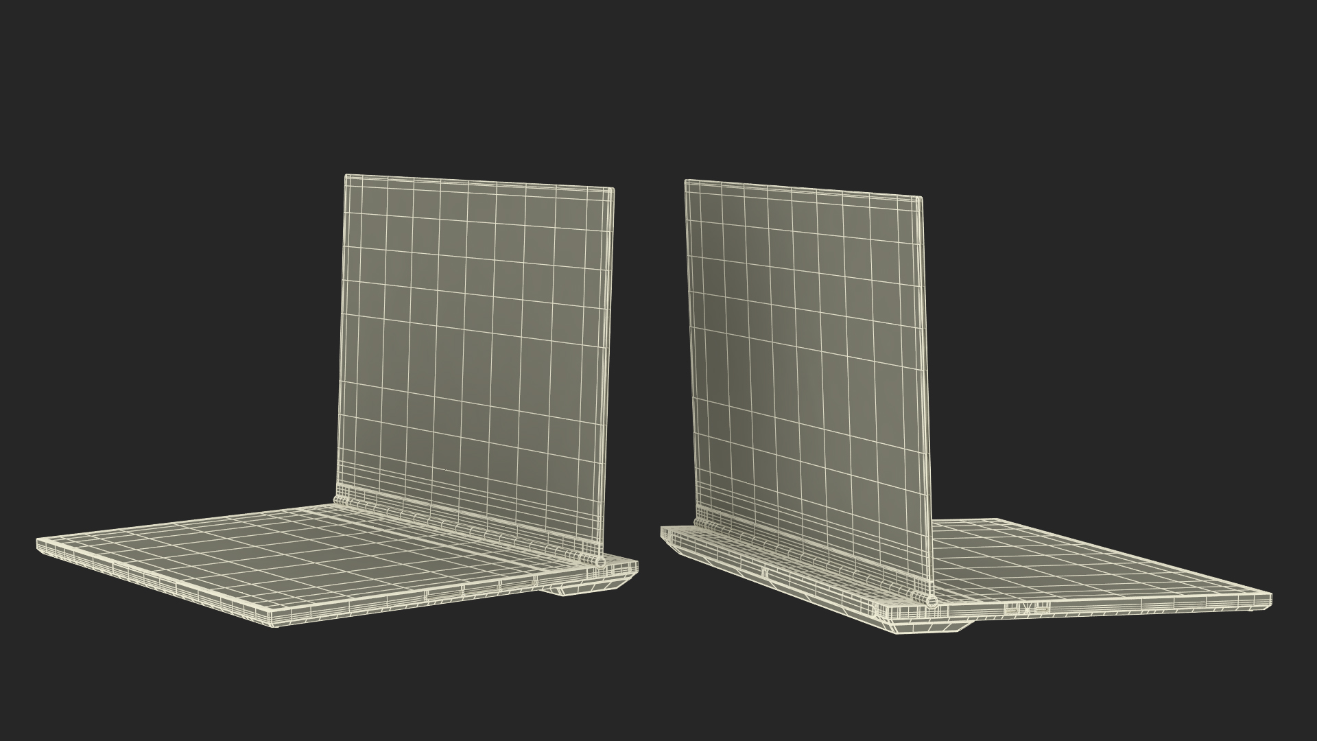 3D model Modern Laptop with a Transparent Display