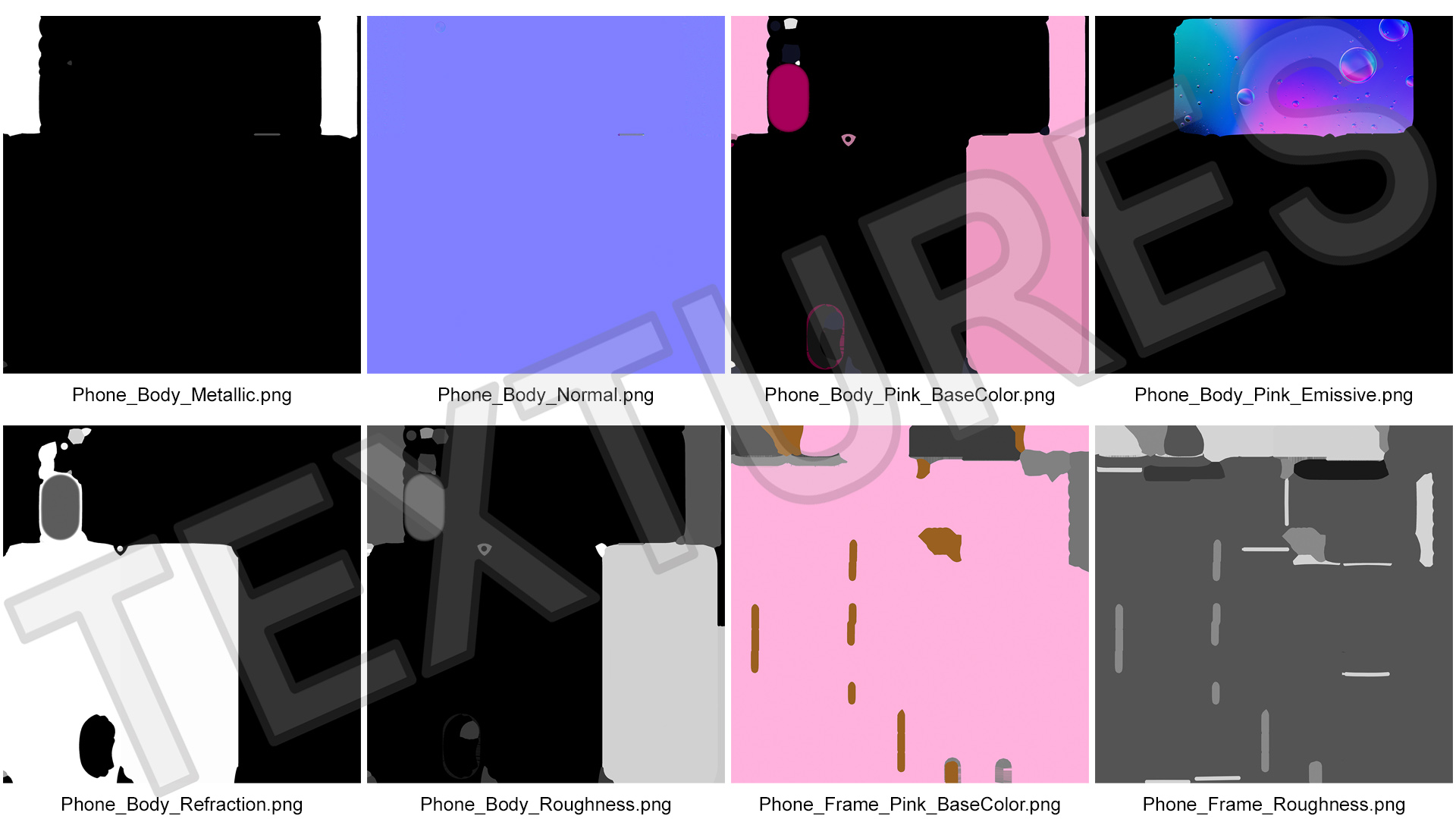 Mobile Phone Pink 3D
