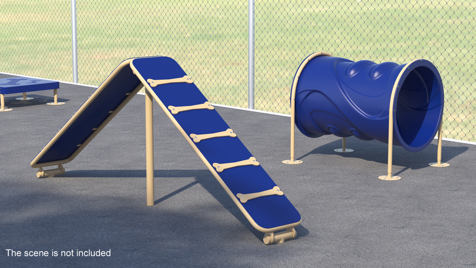 Dog Park Set Blue 3D
