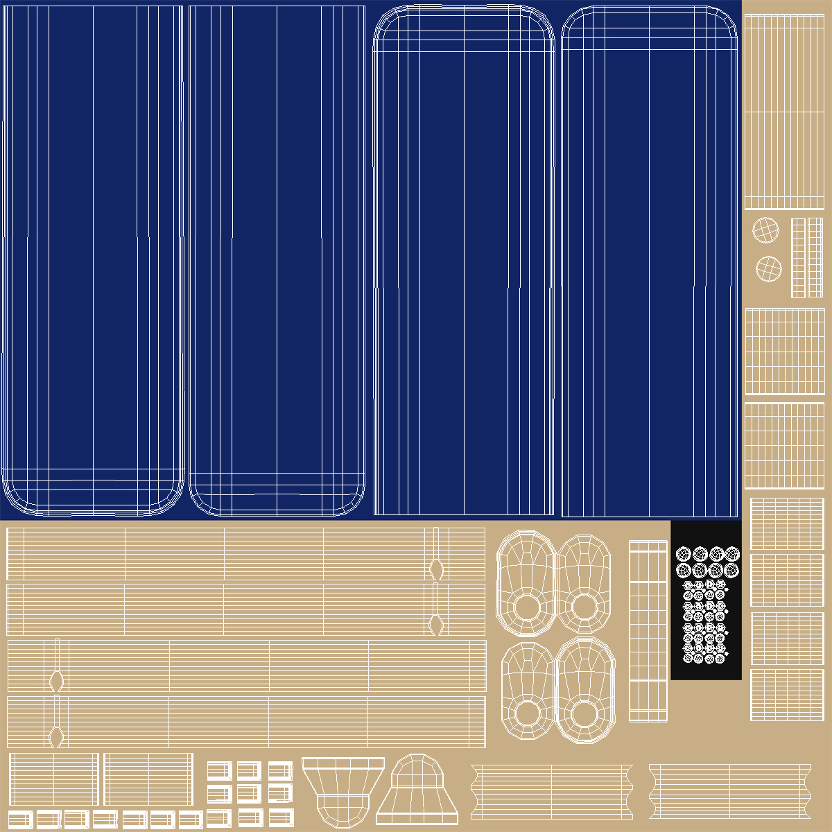 Dog Park Set Blue 3D