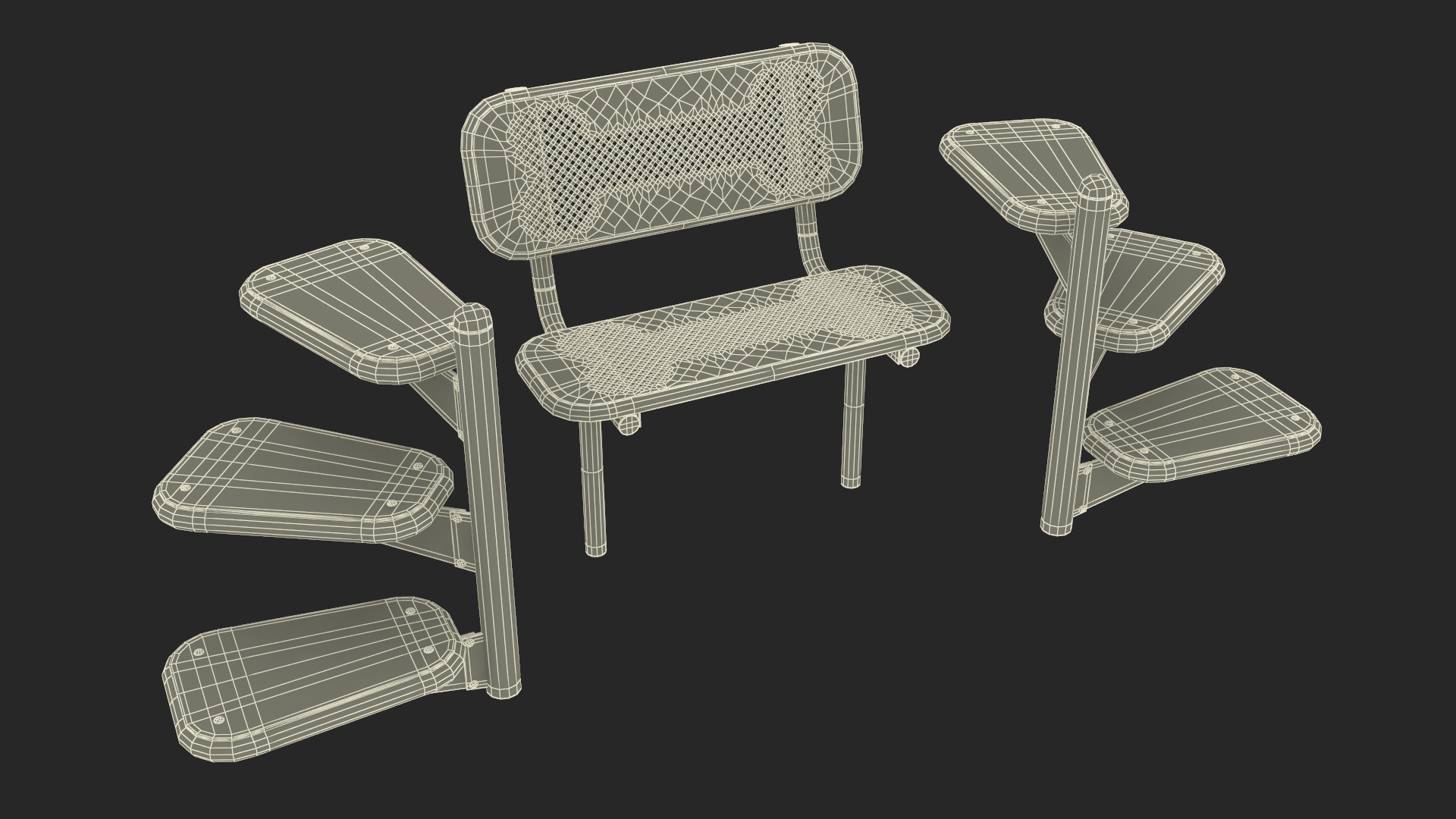 Dog Park Set Blue 3D