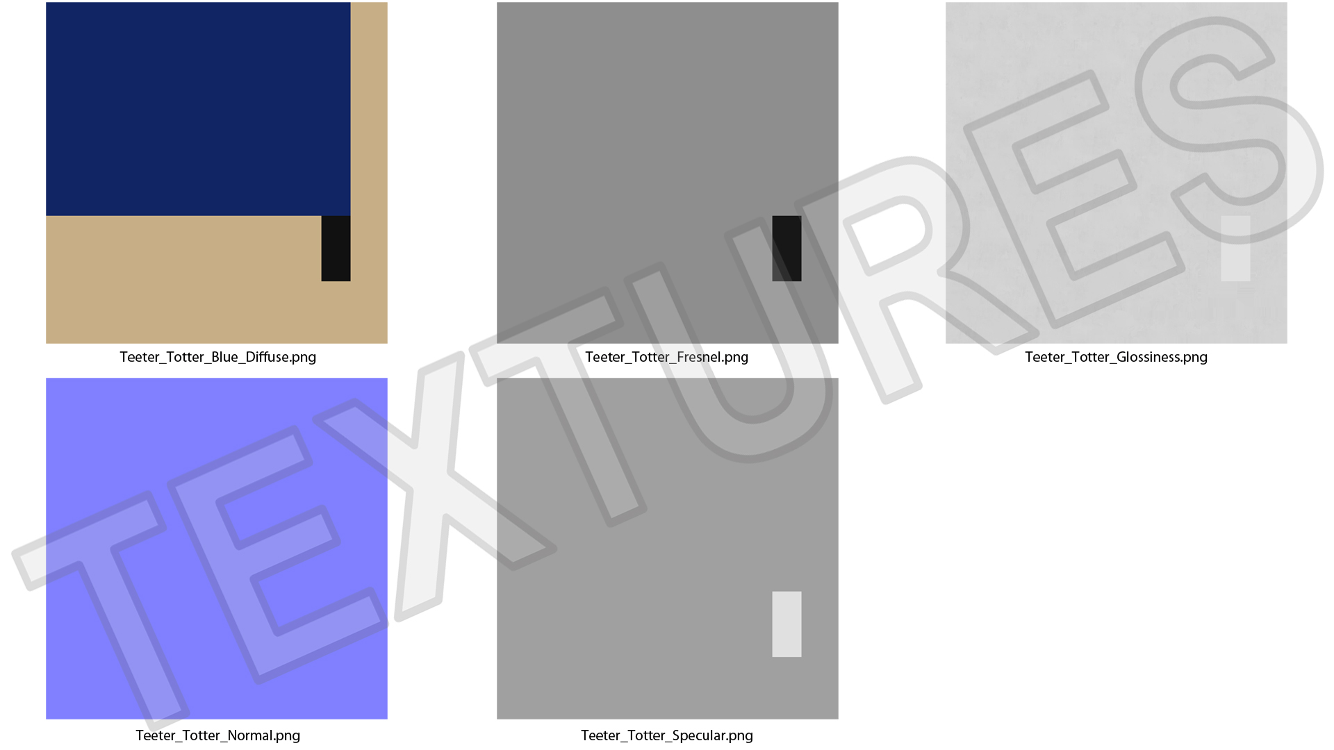 Dog Park Set Blue 3D