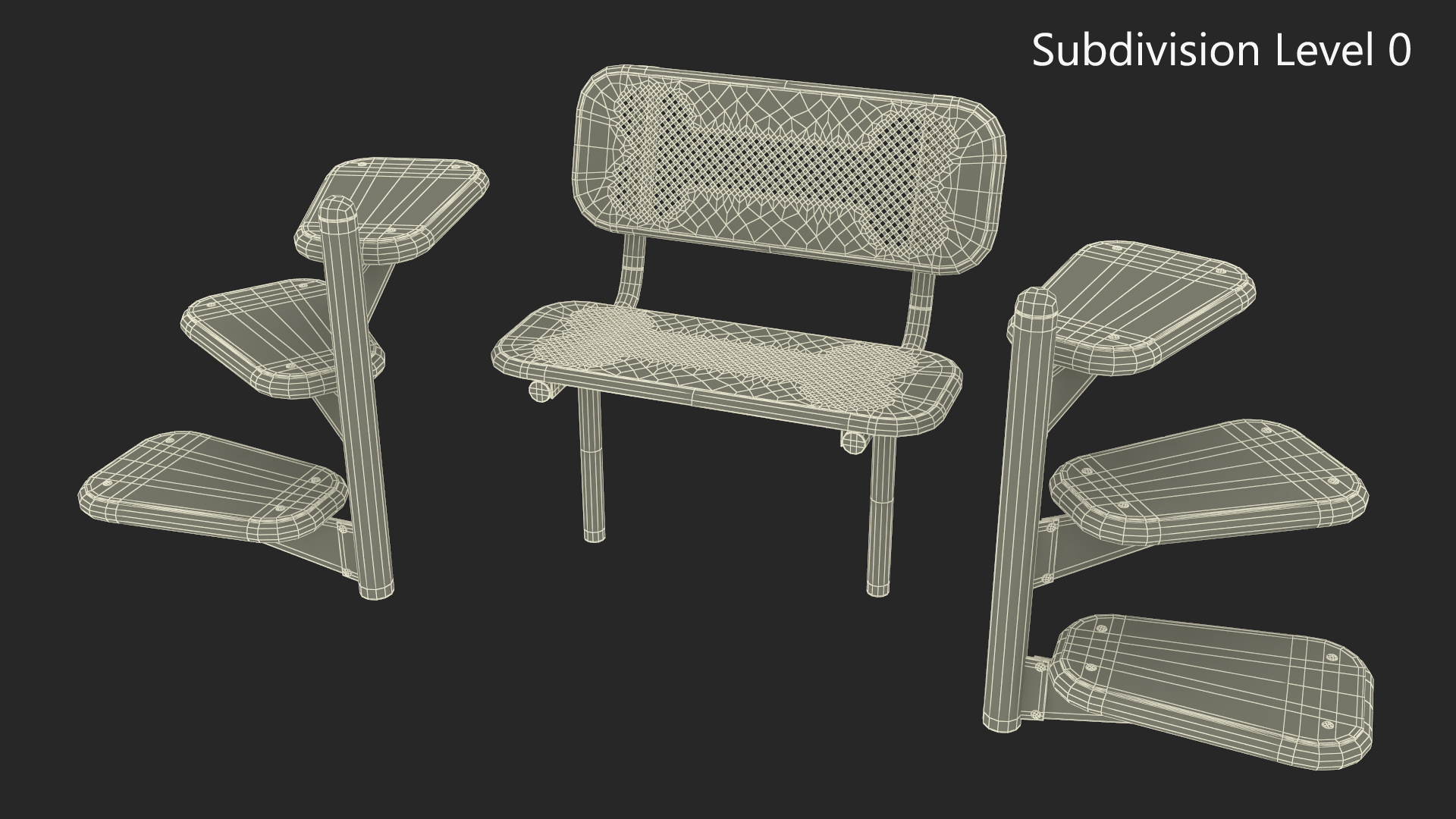 Dog Park Set Blue 3D