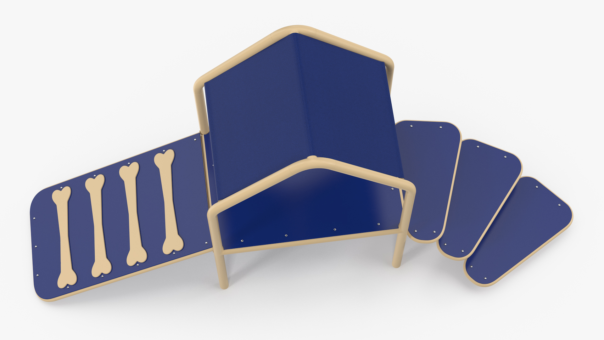Dog Park Set Blue 3D