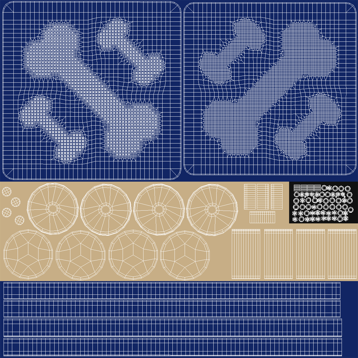 Dog Park Set Blue 3D
