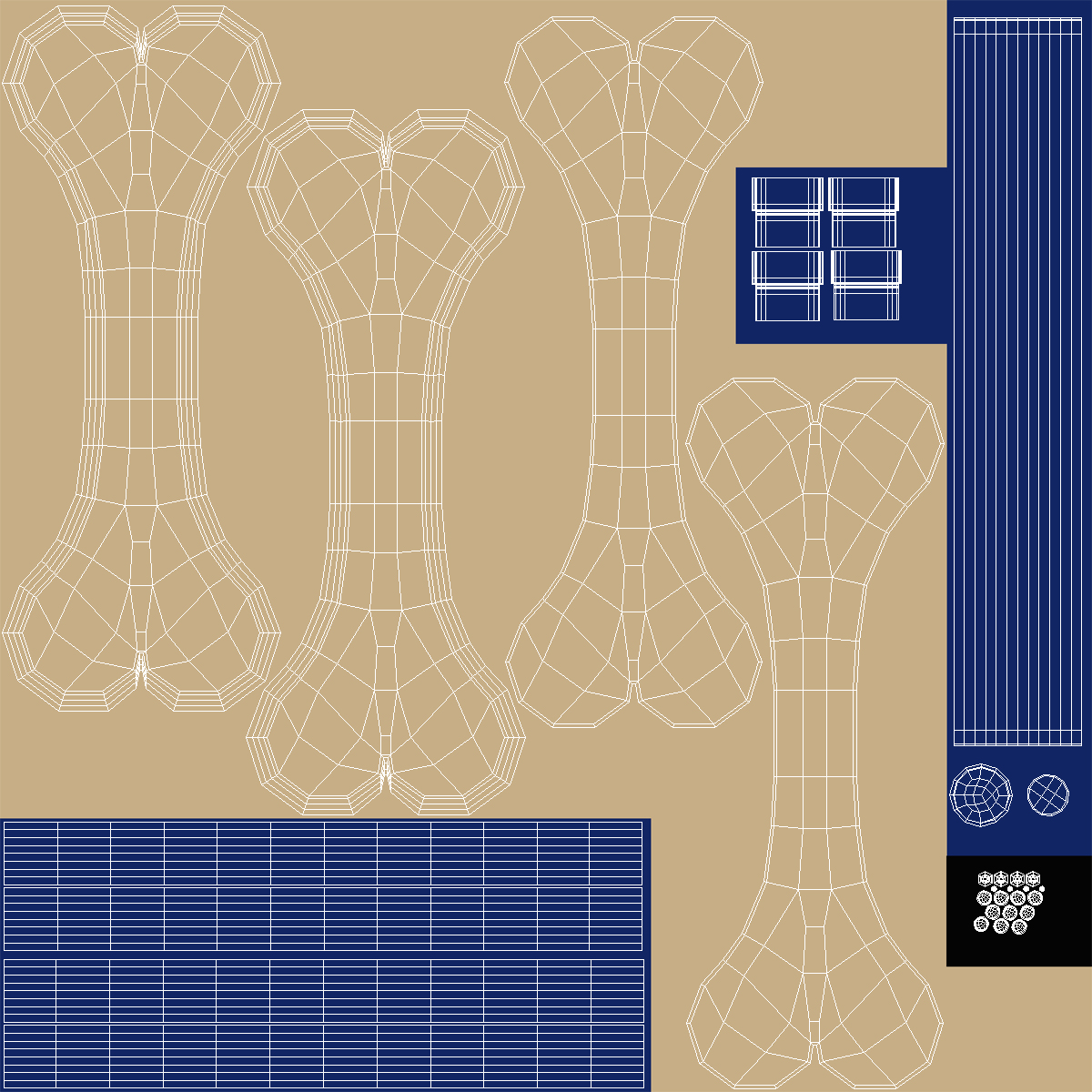 Dog Park Set Blue 3D