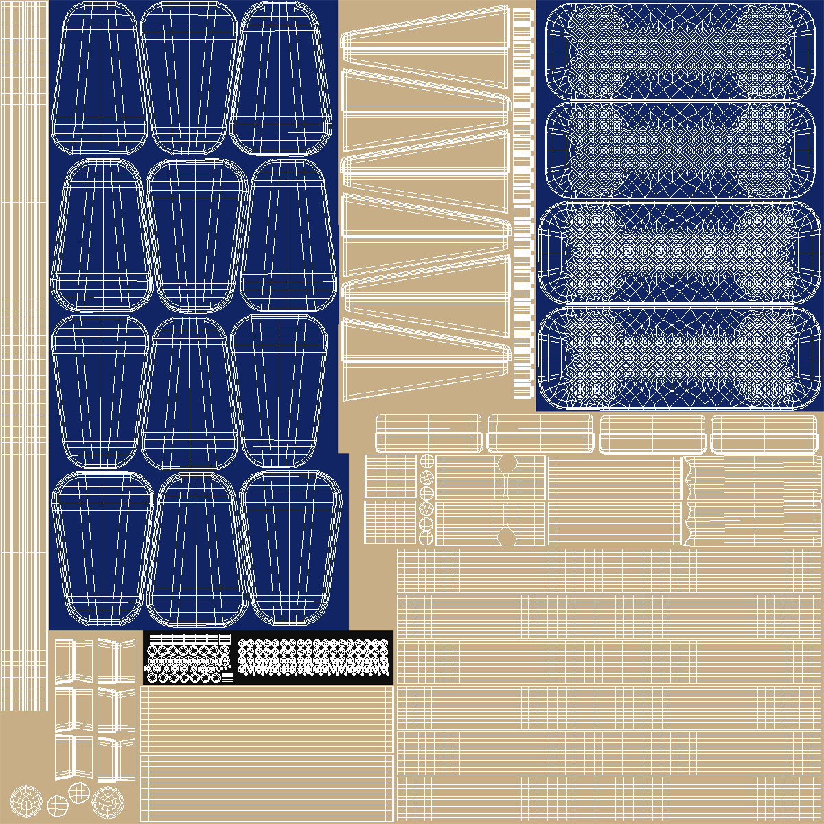 Dog Park Set Blue 3D