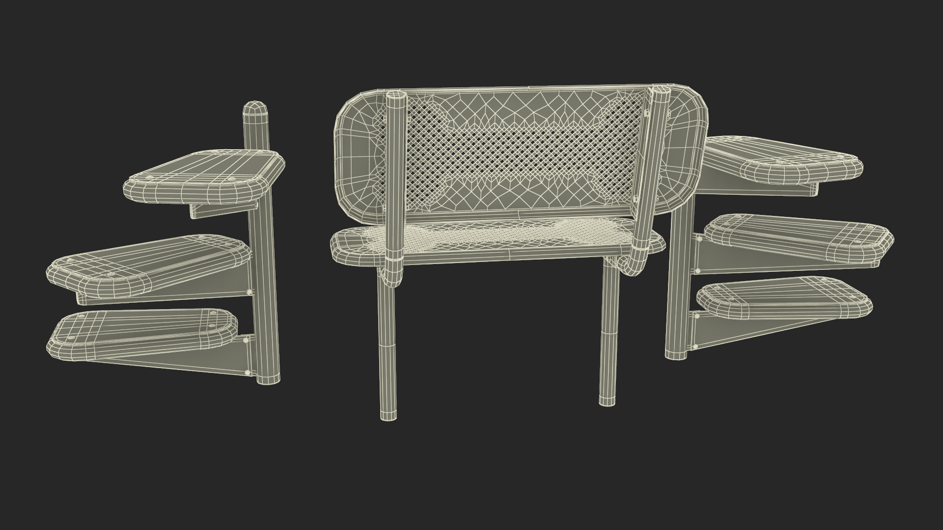 Dog Park Set Blue 3D