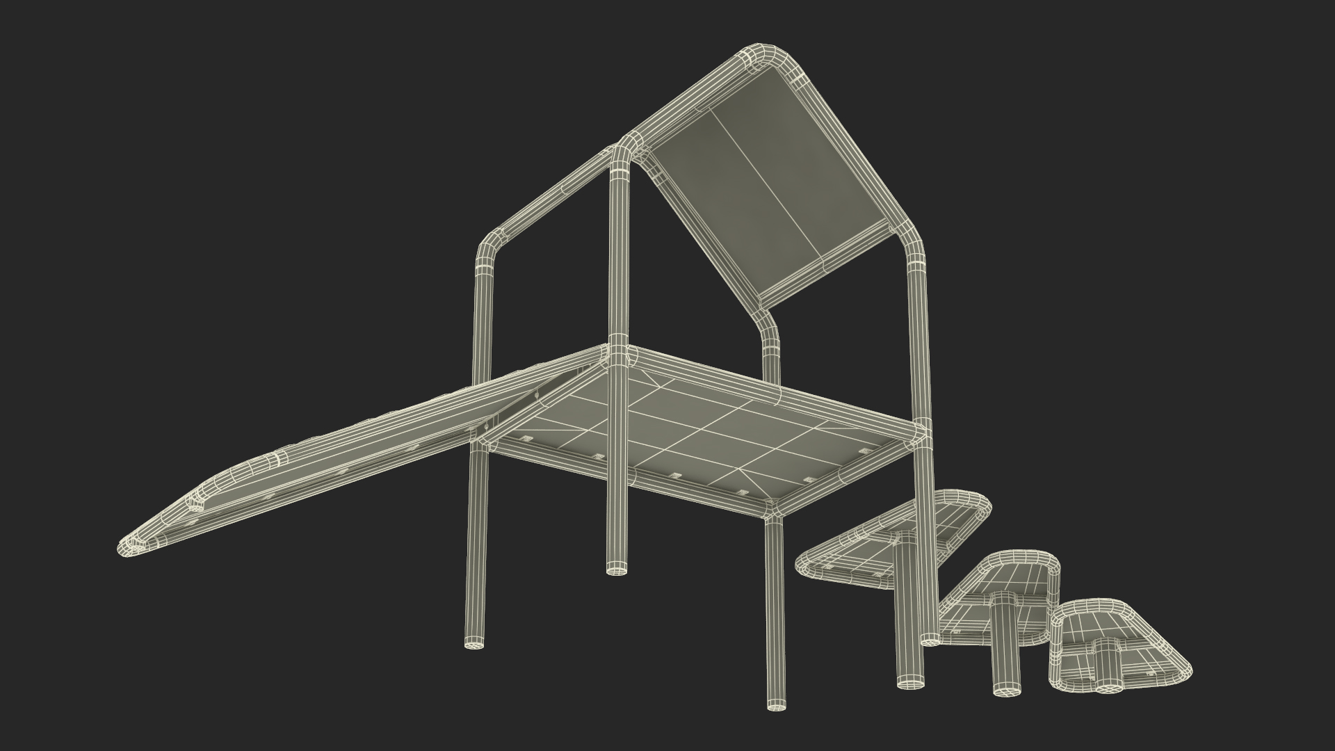 Dog Park Set Blue 3D