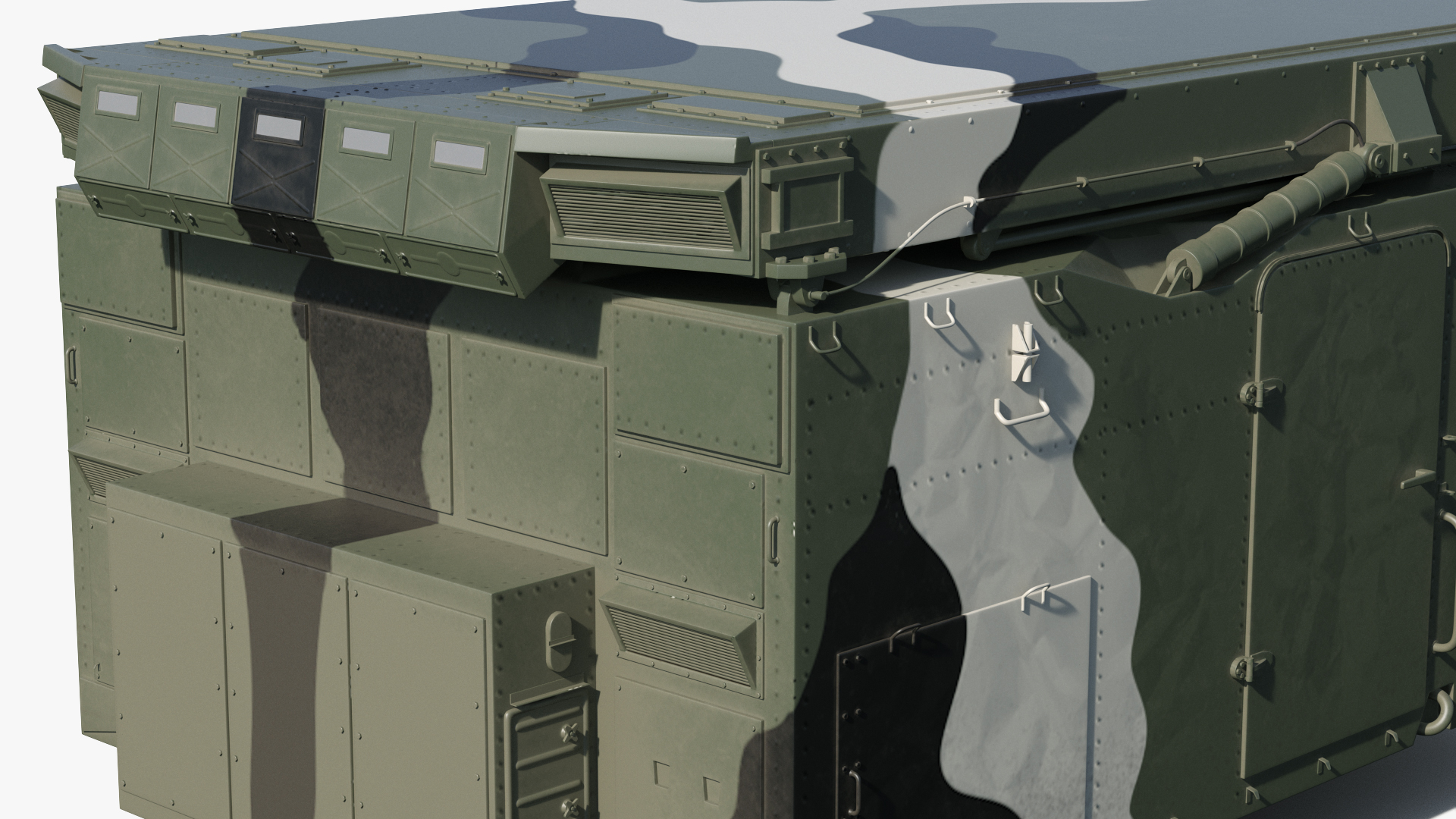 3D Camouflage Flap Lid B Missile Guidance Radar Folded