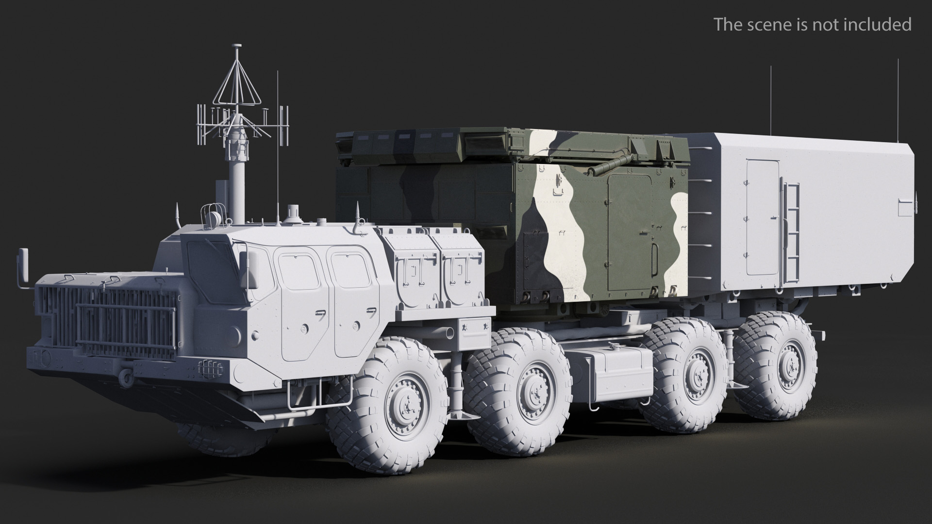 3D Camouflage Flap Lid B Missile Guidance Radar Folded
