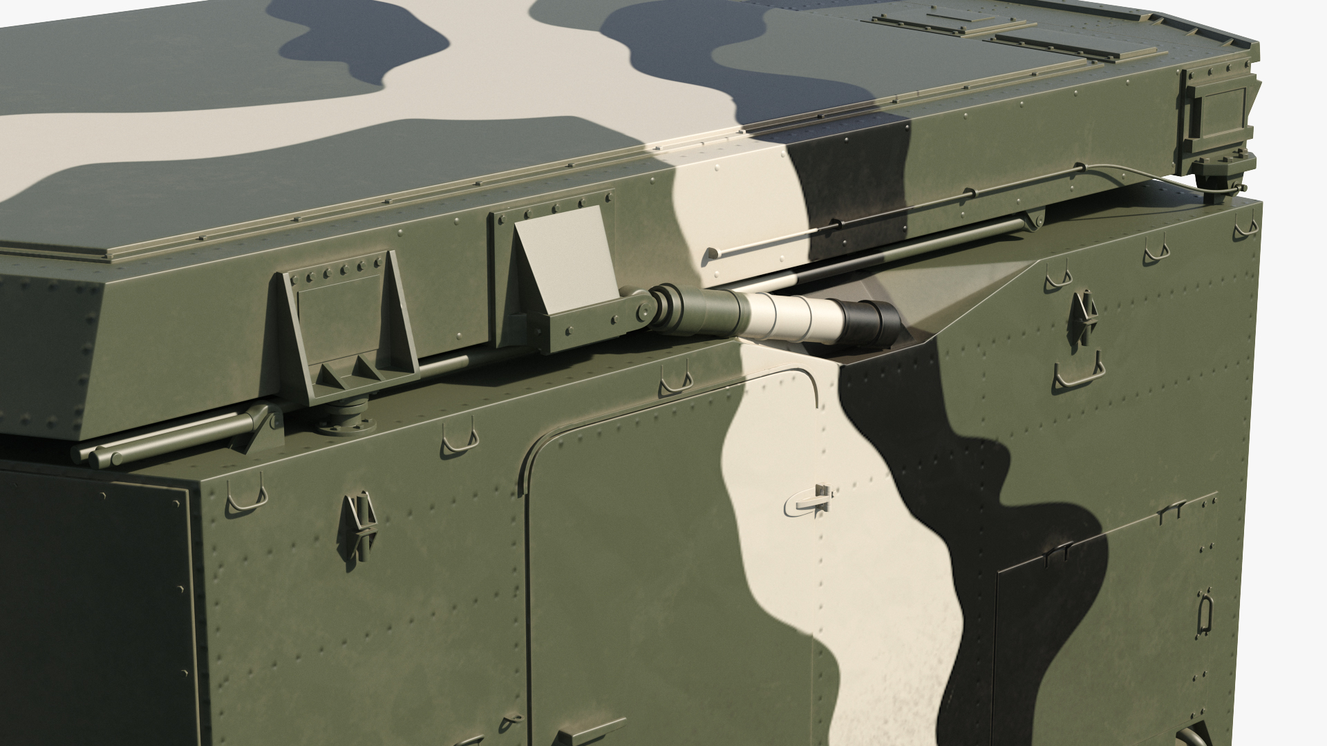 3D Camouflage Flap Lid B Missile Guidance Radar Folded