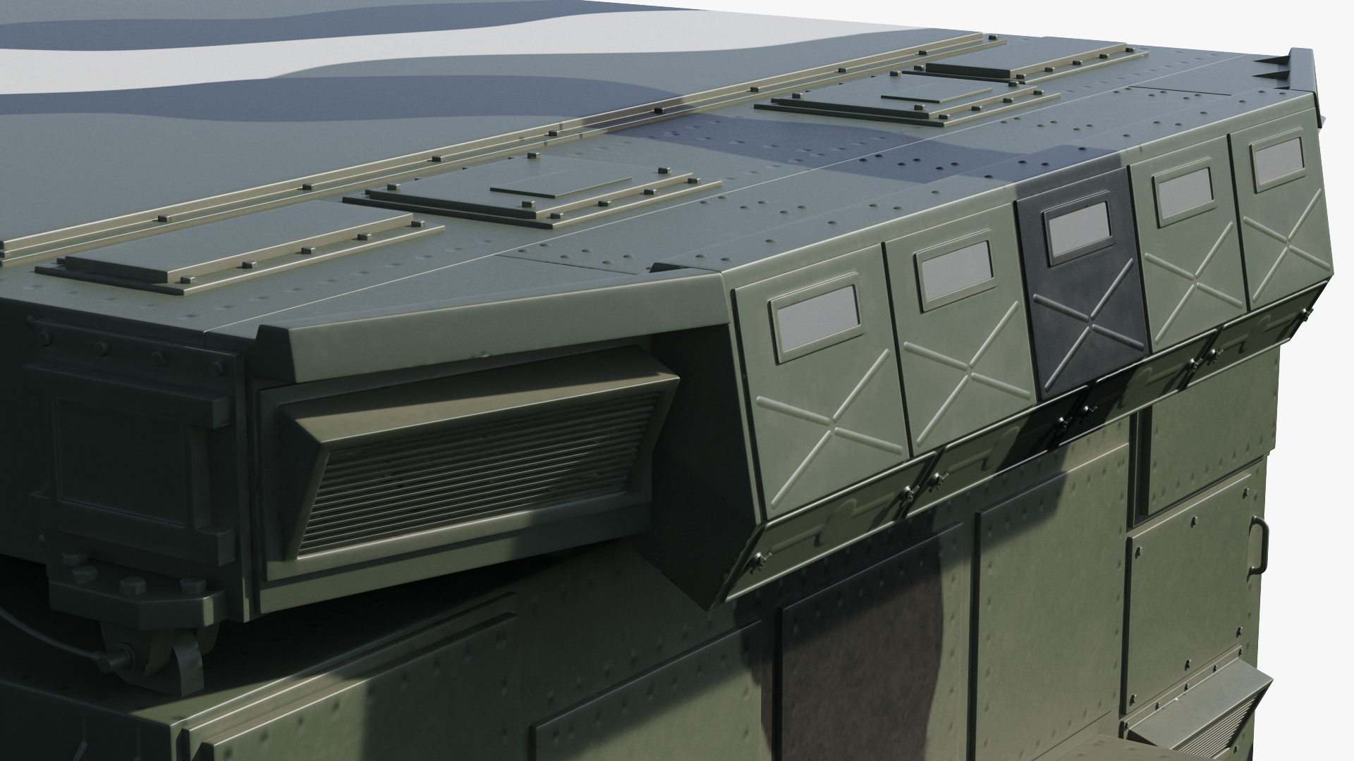 3D Camouflage Flap Lid B Missile Guidance Radar Folded