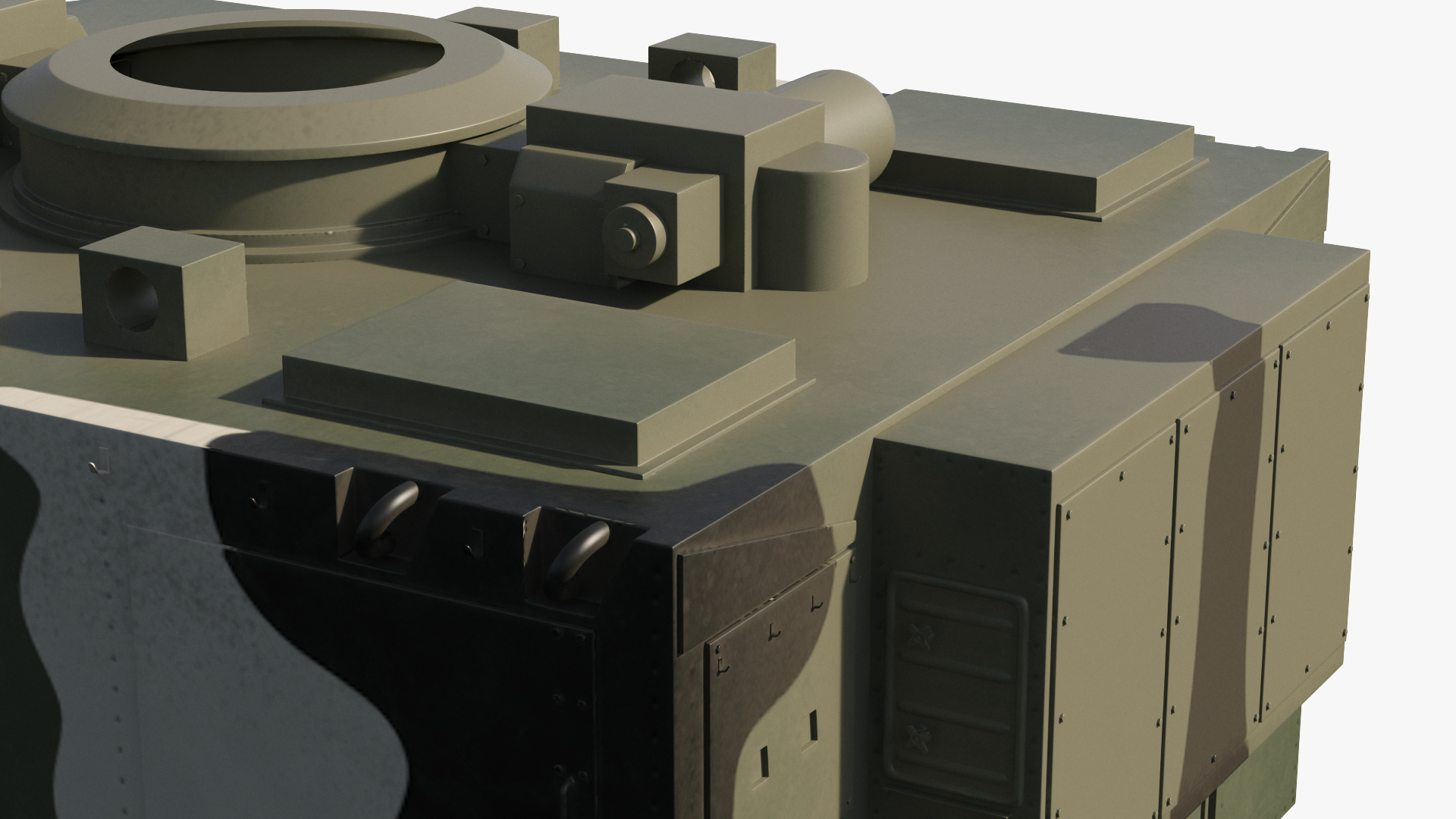 3D Camouflage Flap Lid B Missile Guidance Radar Folded