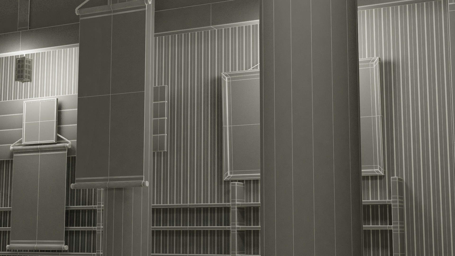 3D Dojo Interior model