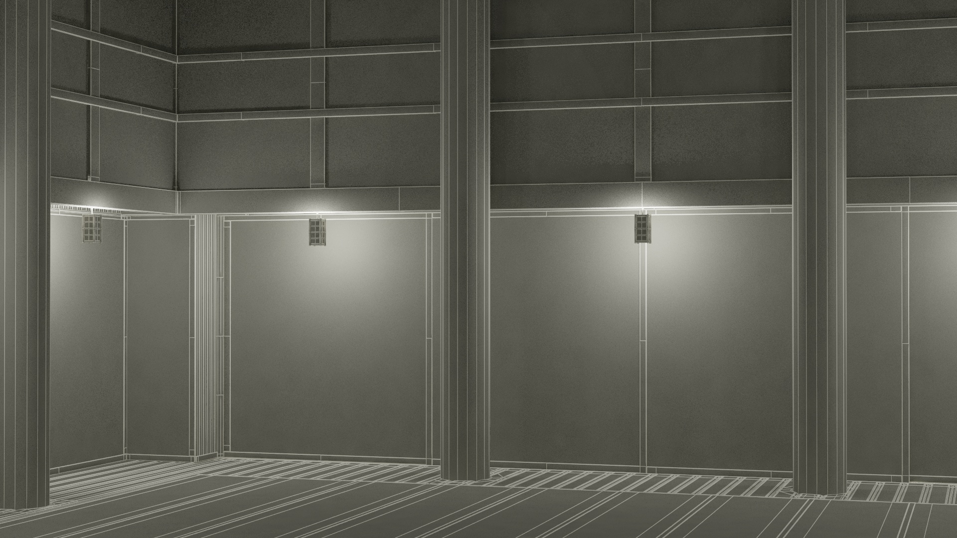 3D Dojo Interior model