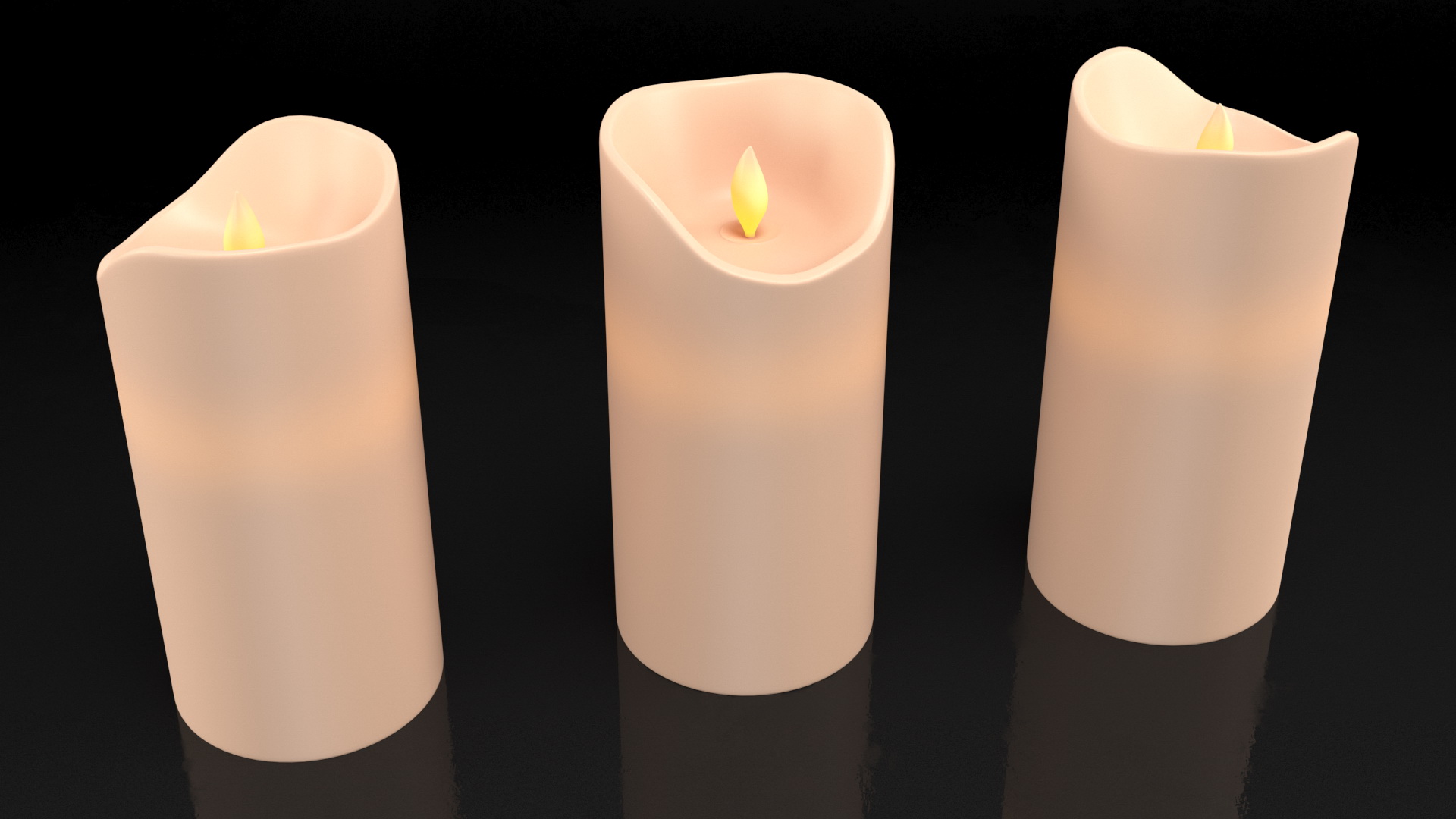 Electric Tabletop Candle 3D model