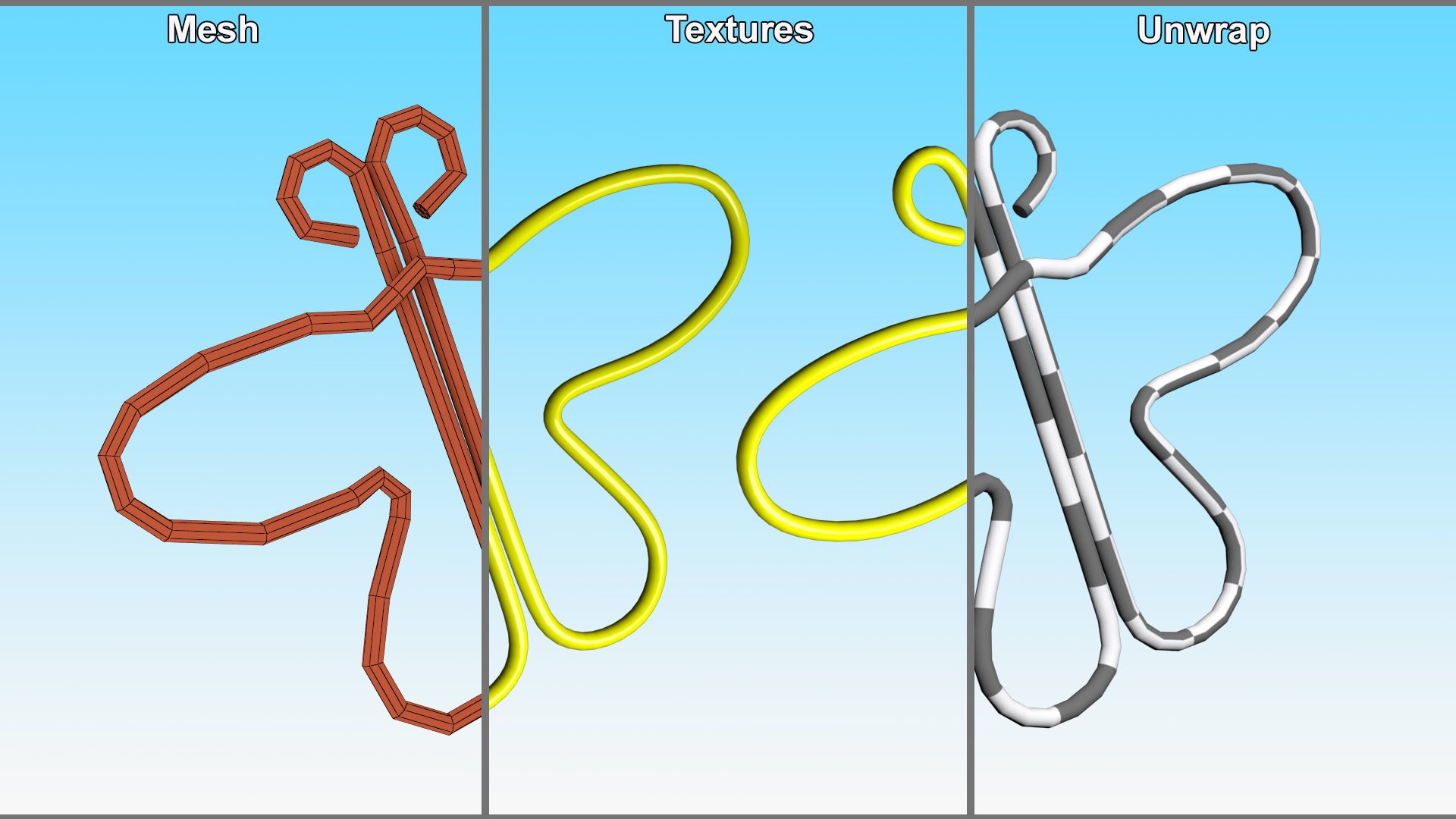 Butterfly Shaped Paper Clip 3D