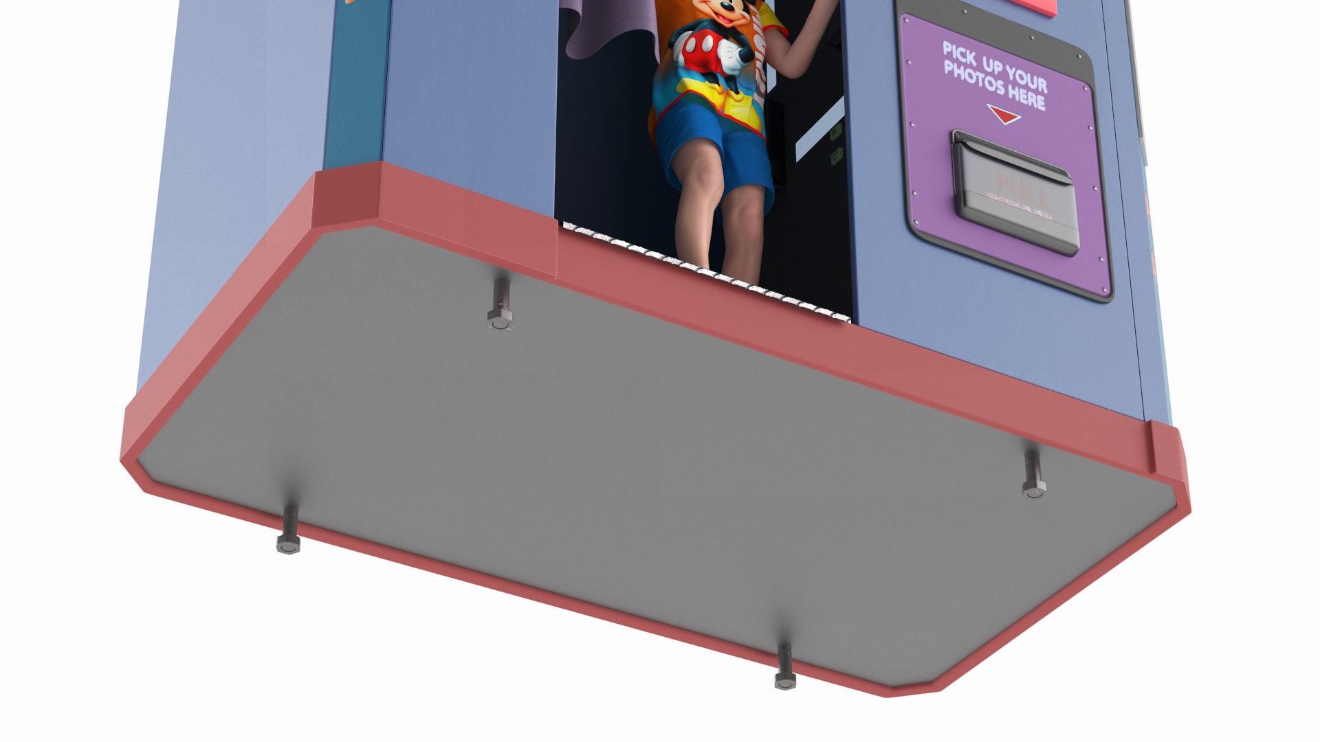 3D Disney Park Photo Booth with Boy Child model