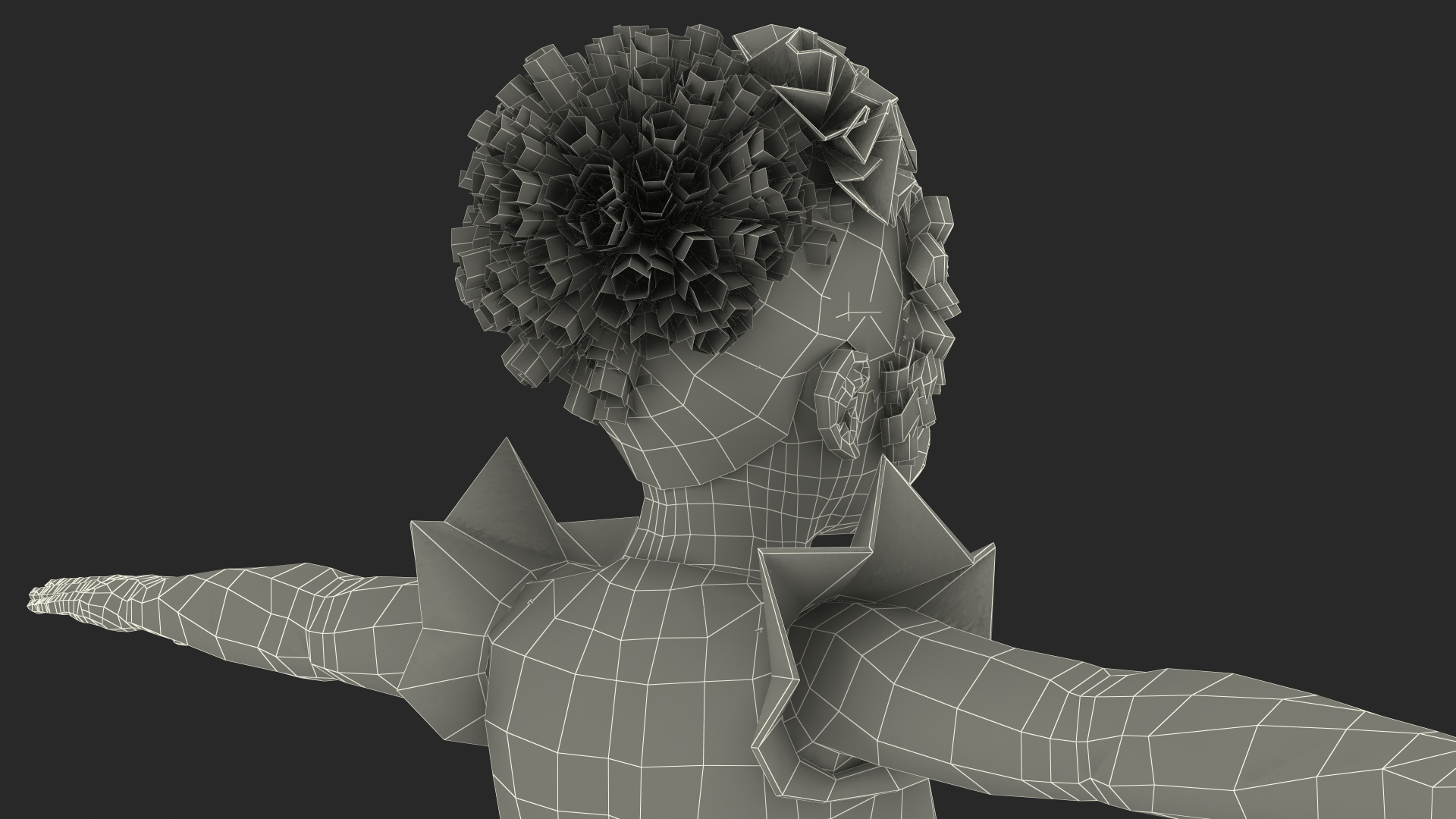 Black Child Girl Party Style Rigged for Cinema 4D 3D model
