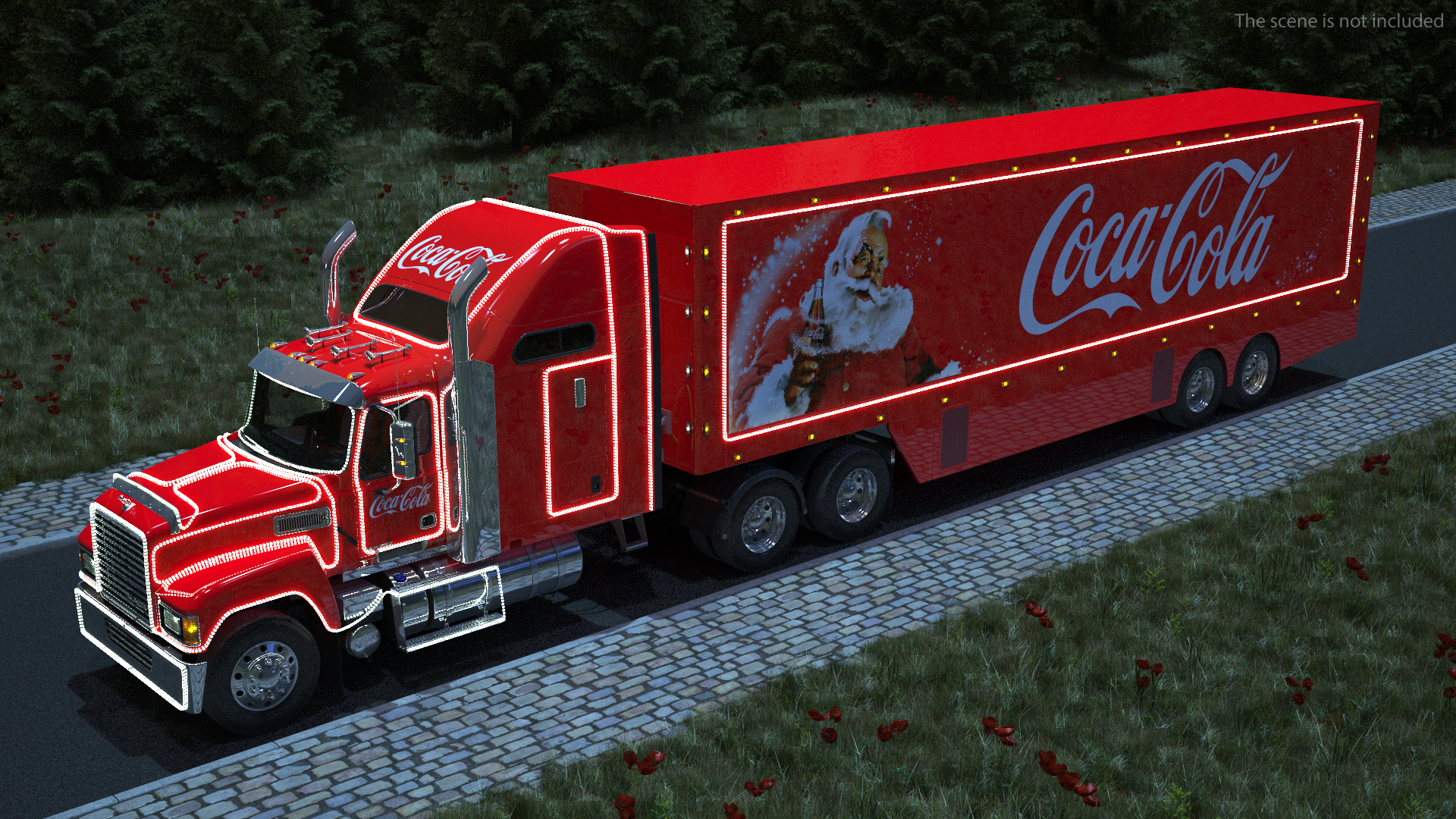3D model Coca Cola Christmas Truck