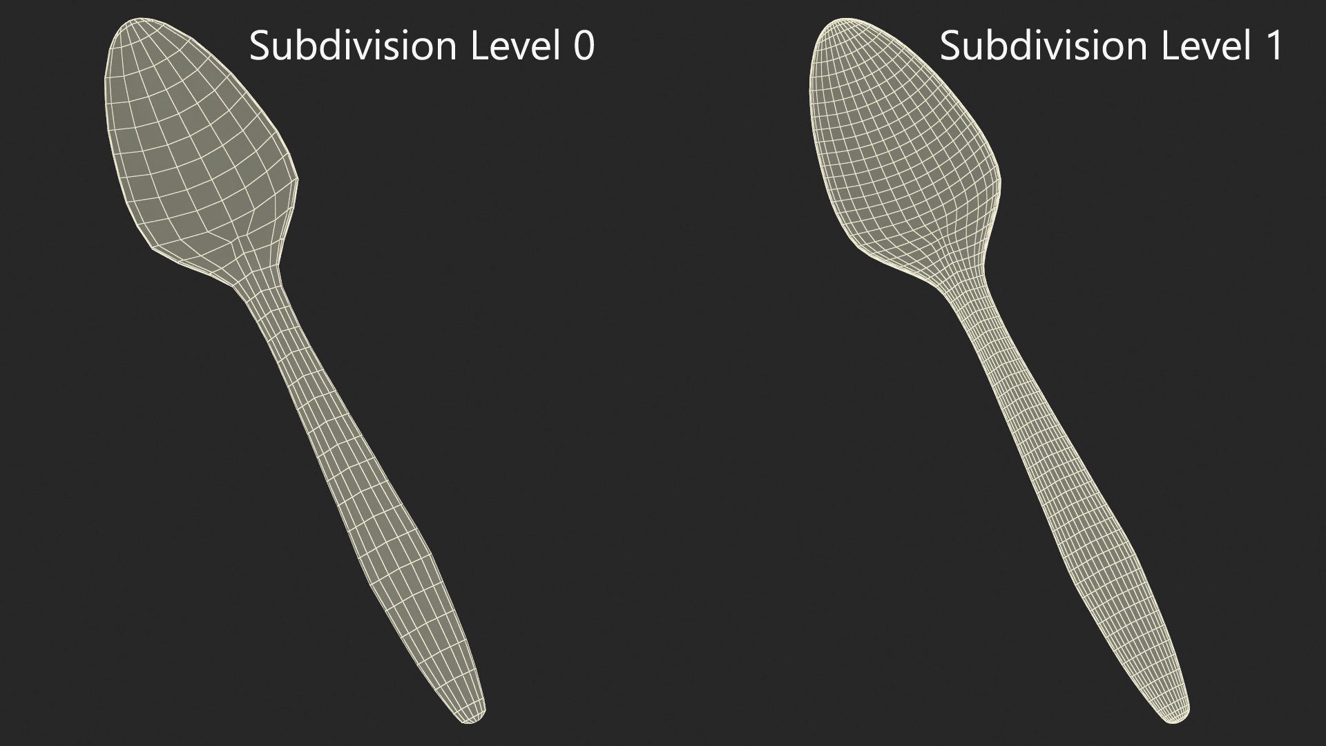 3D Realistic Plastic Spoon model