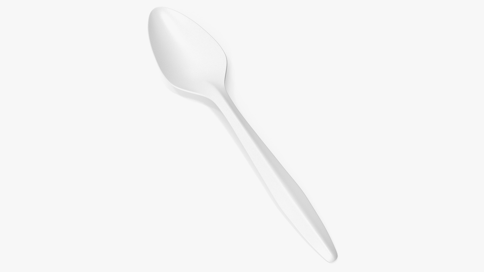 3D Realistic Plastic Spoon model