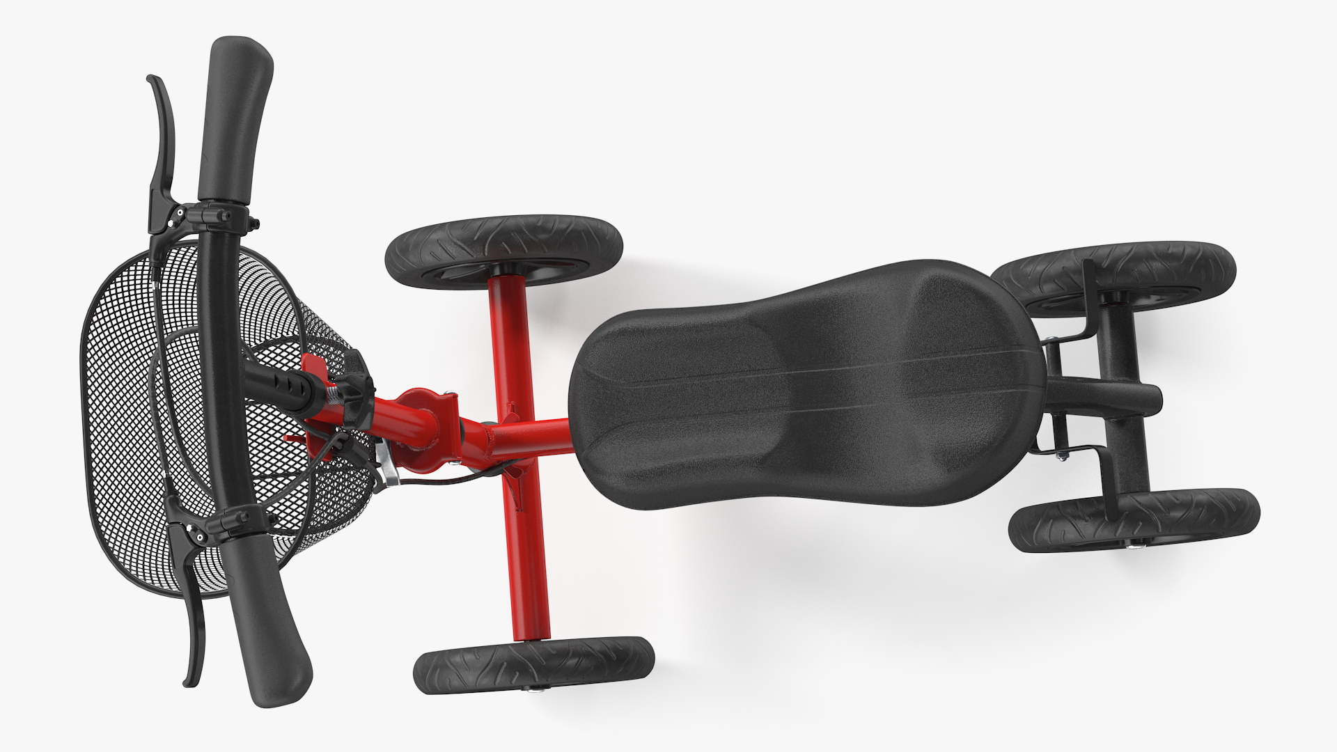 Knee Scooter Red Rigged for Maya 3D