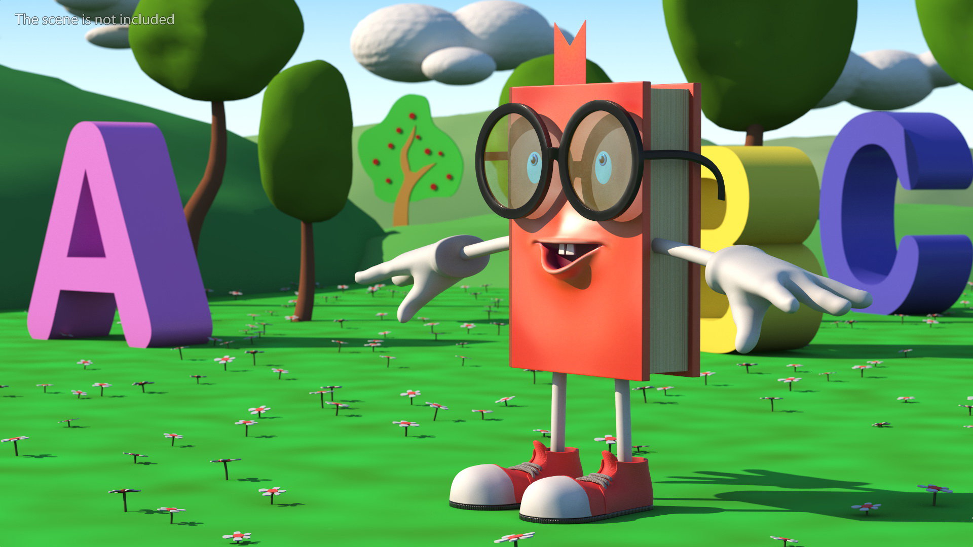 3D model Toon Red Book T-Pose