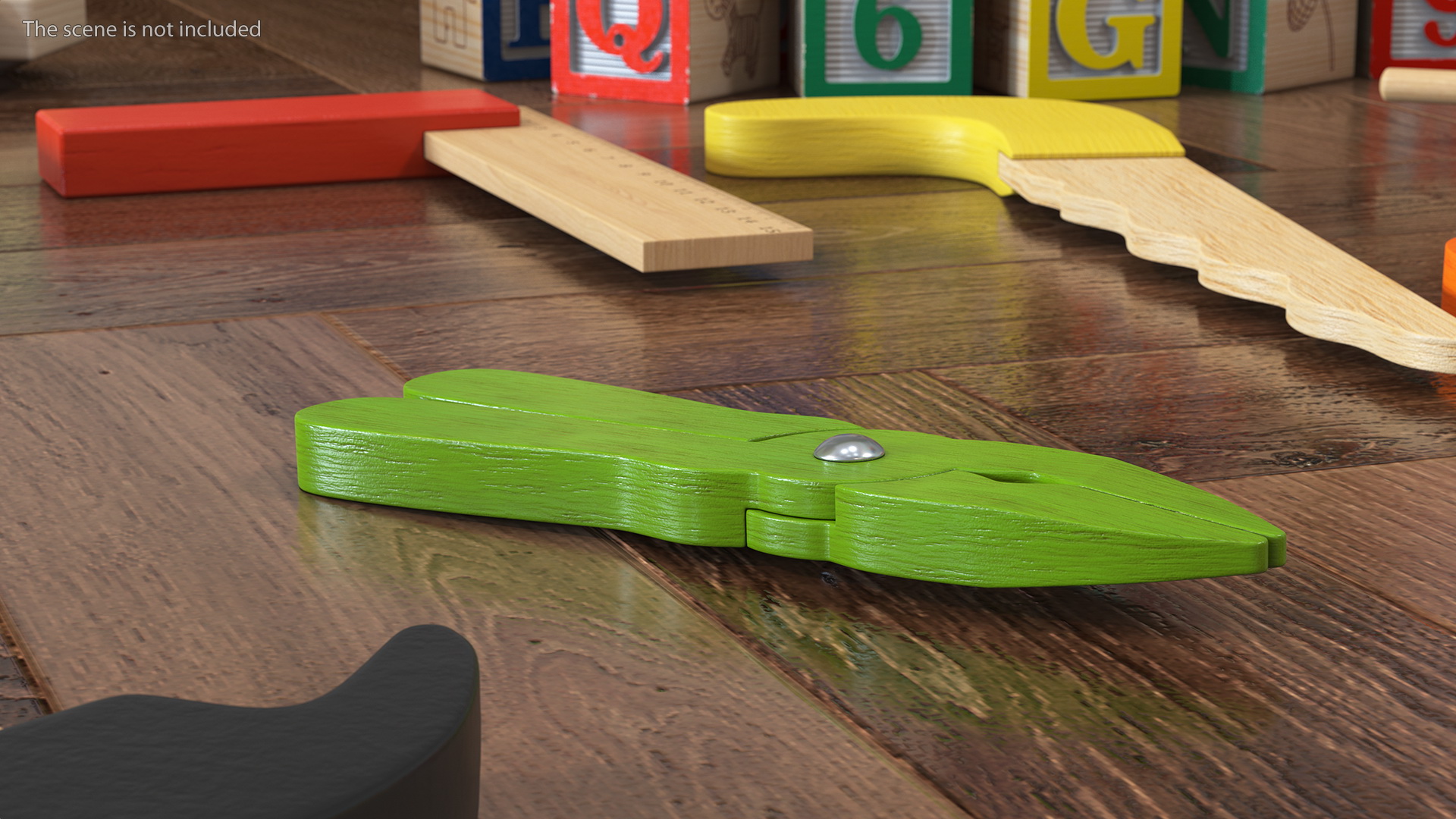Wooden Pliers Toy 3D