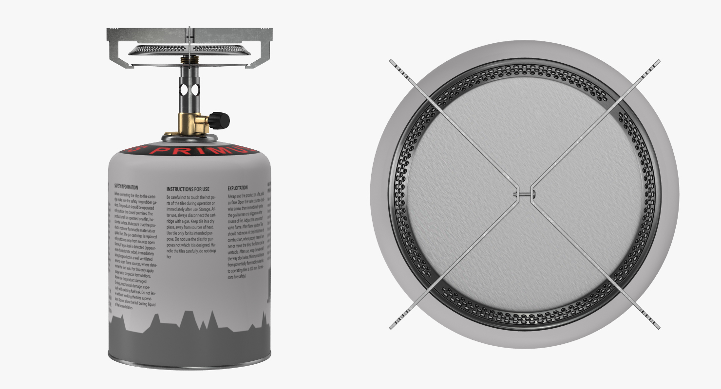 3D Camping Gas Cooker model