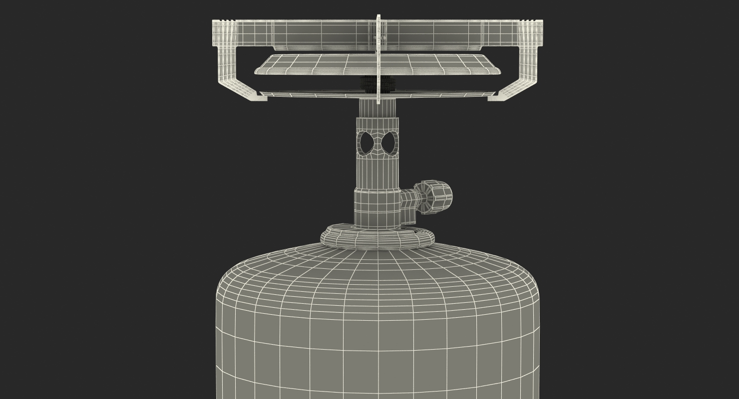 3D Camping Gas Cooker model