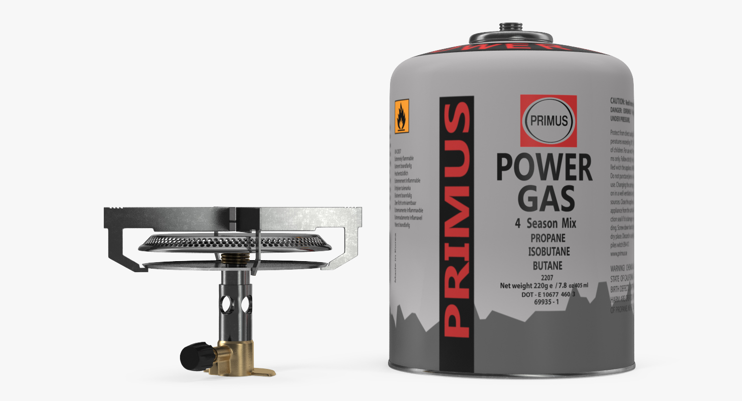 3D Camping Gas Cooker model