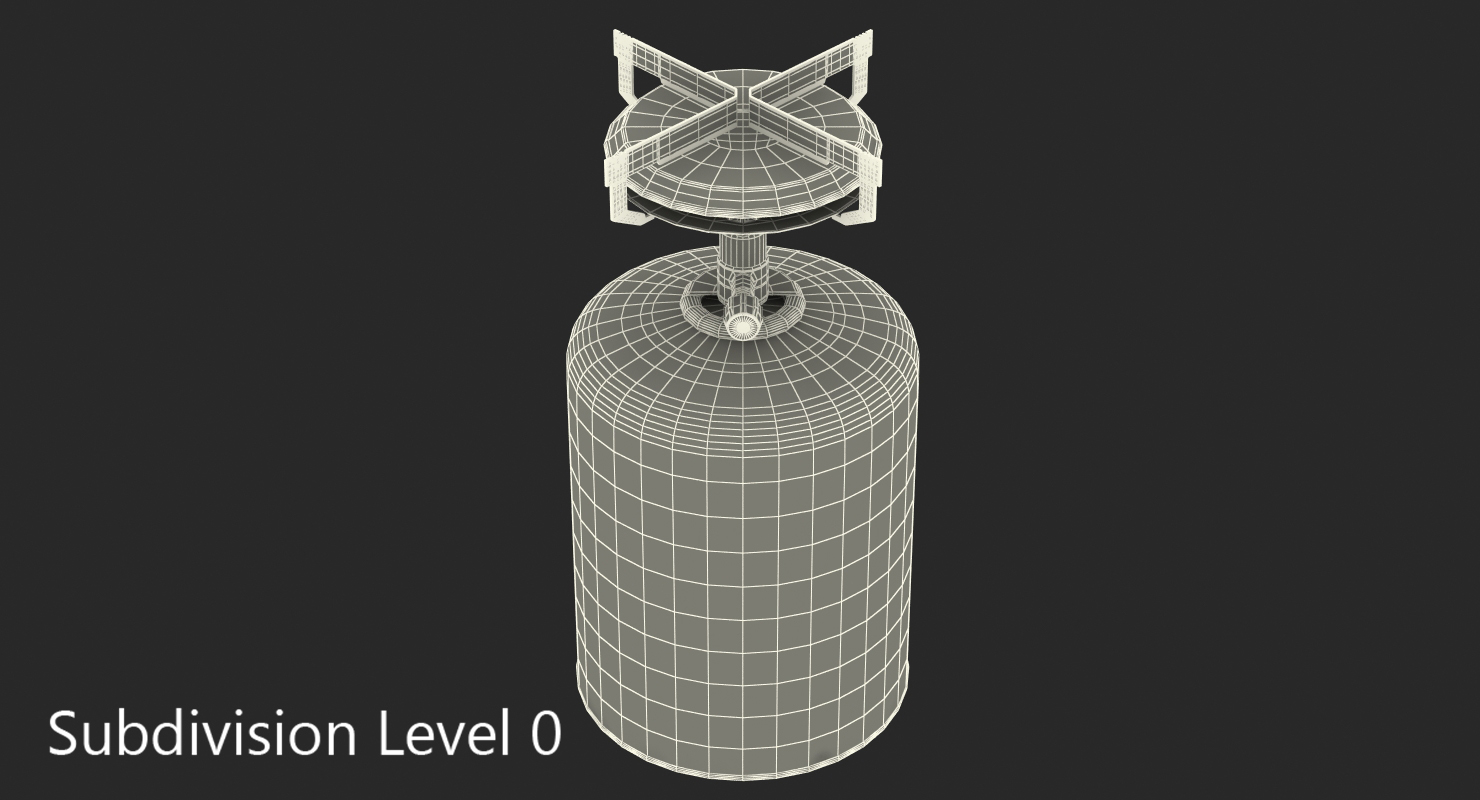 3D Camping Gas Cooker model