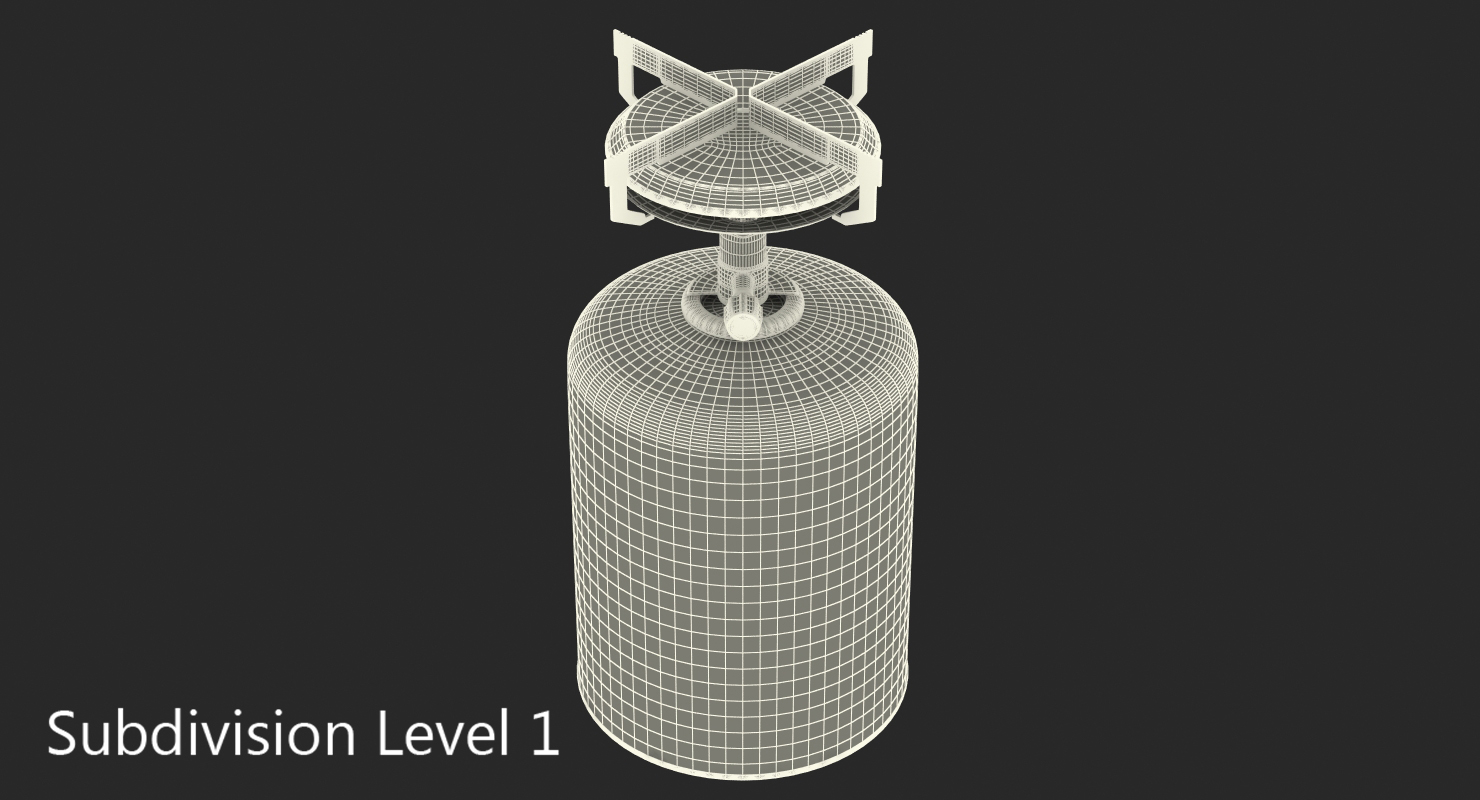 3D Camping Gas Cooker model