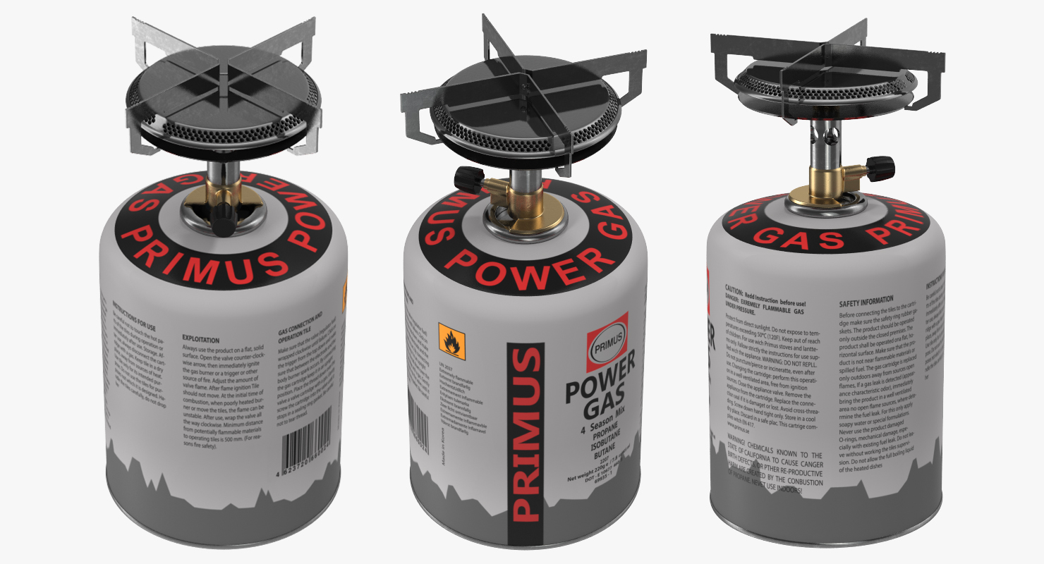 3D Camping Gas Cooker model