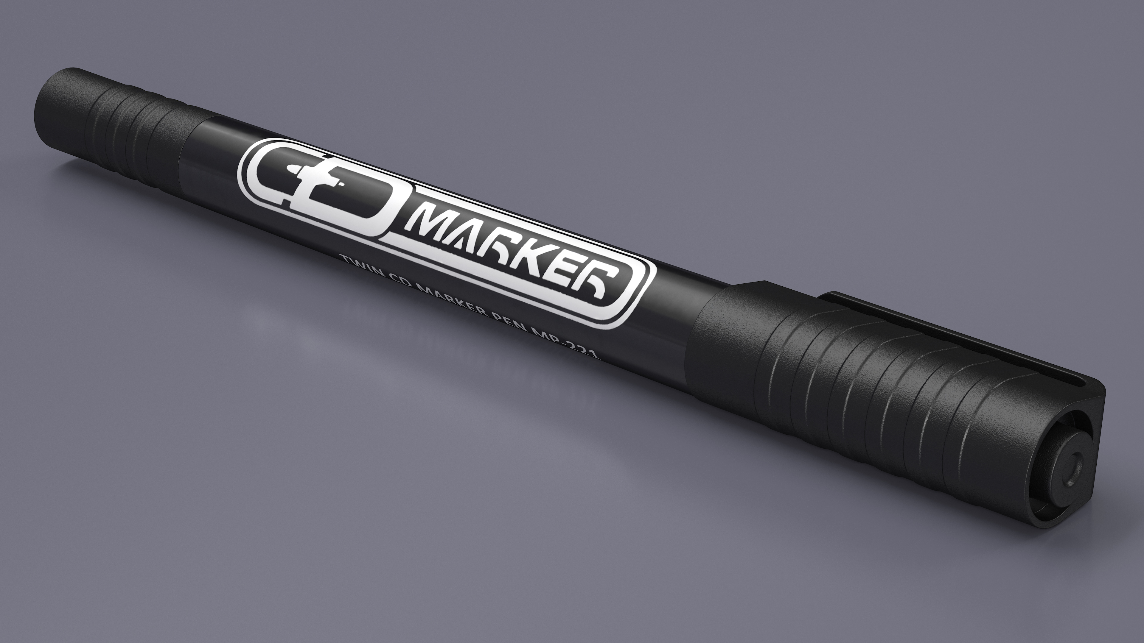 Permanent Marker Ultra Fine Tip Black 3D