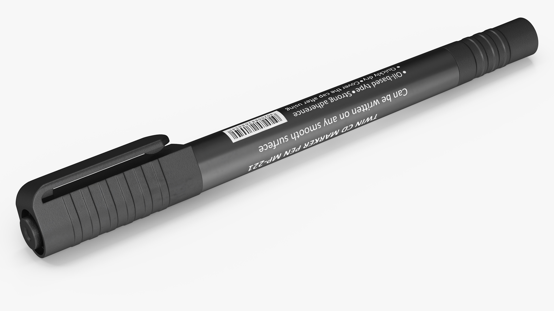 Permanent Marker Ultra Fine Tip Black 3D