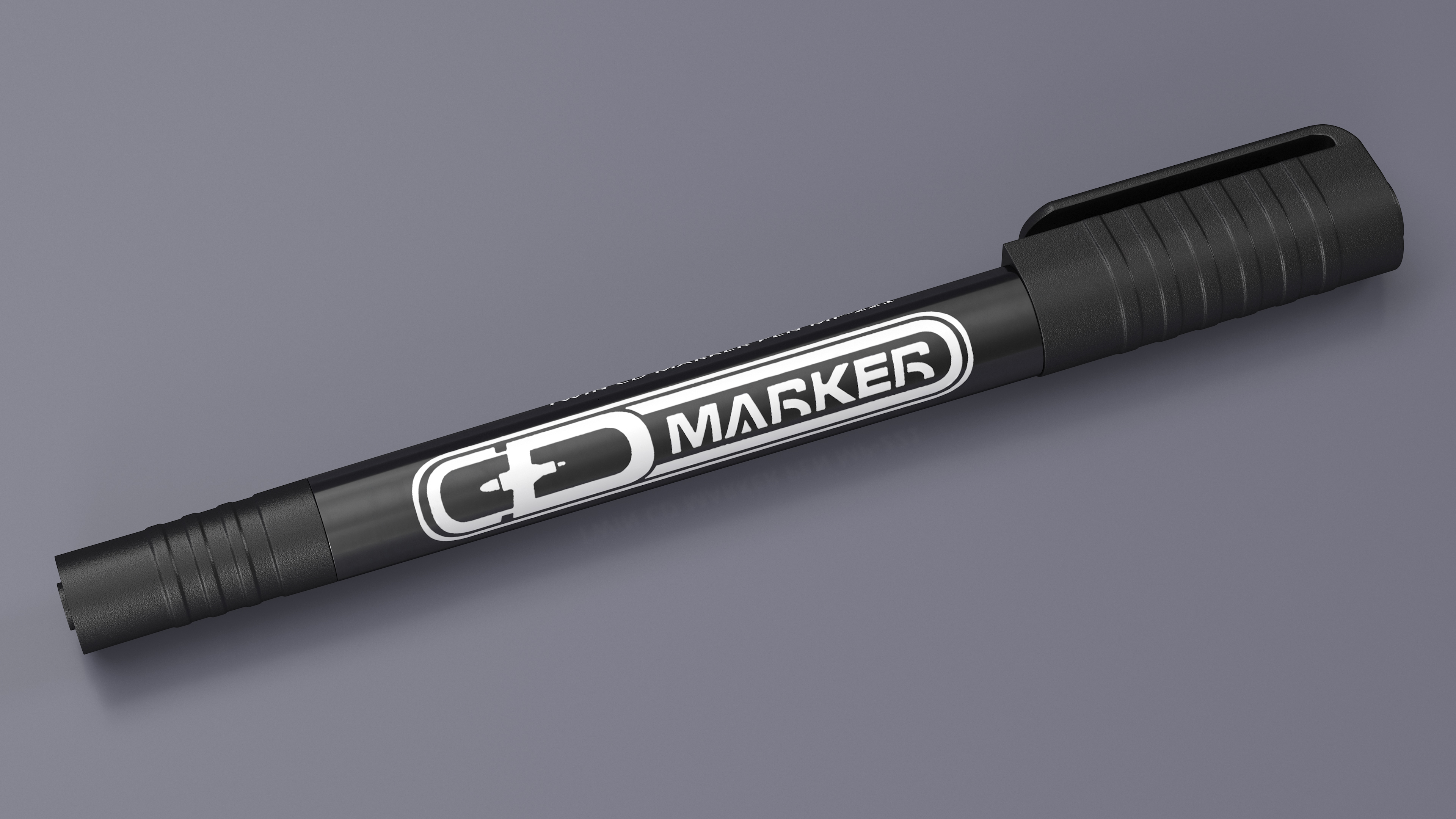 Permanent Marker Ultra Fine Tip Black 3D