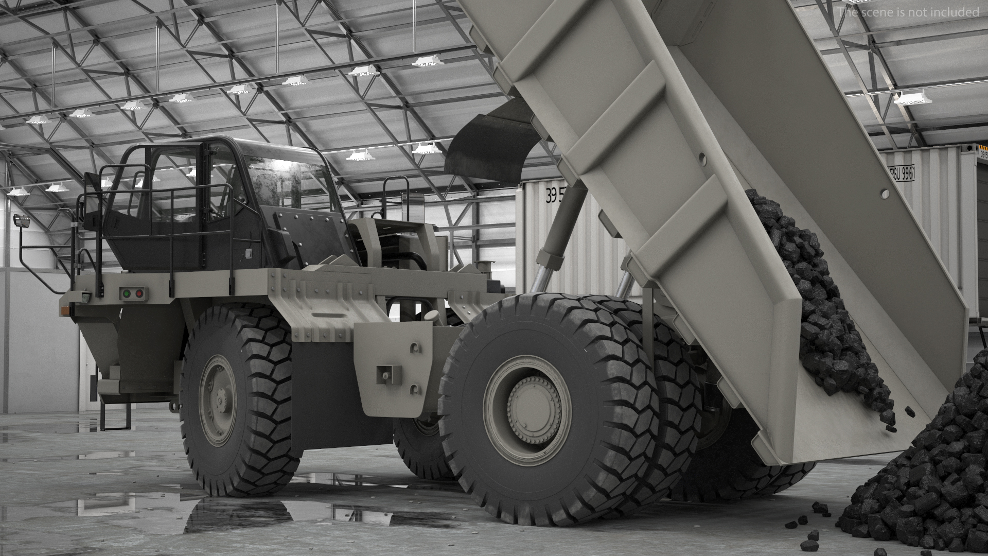 3D model Off Highway Dump Truck Clean Rigged