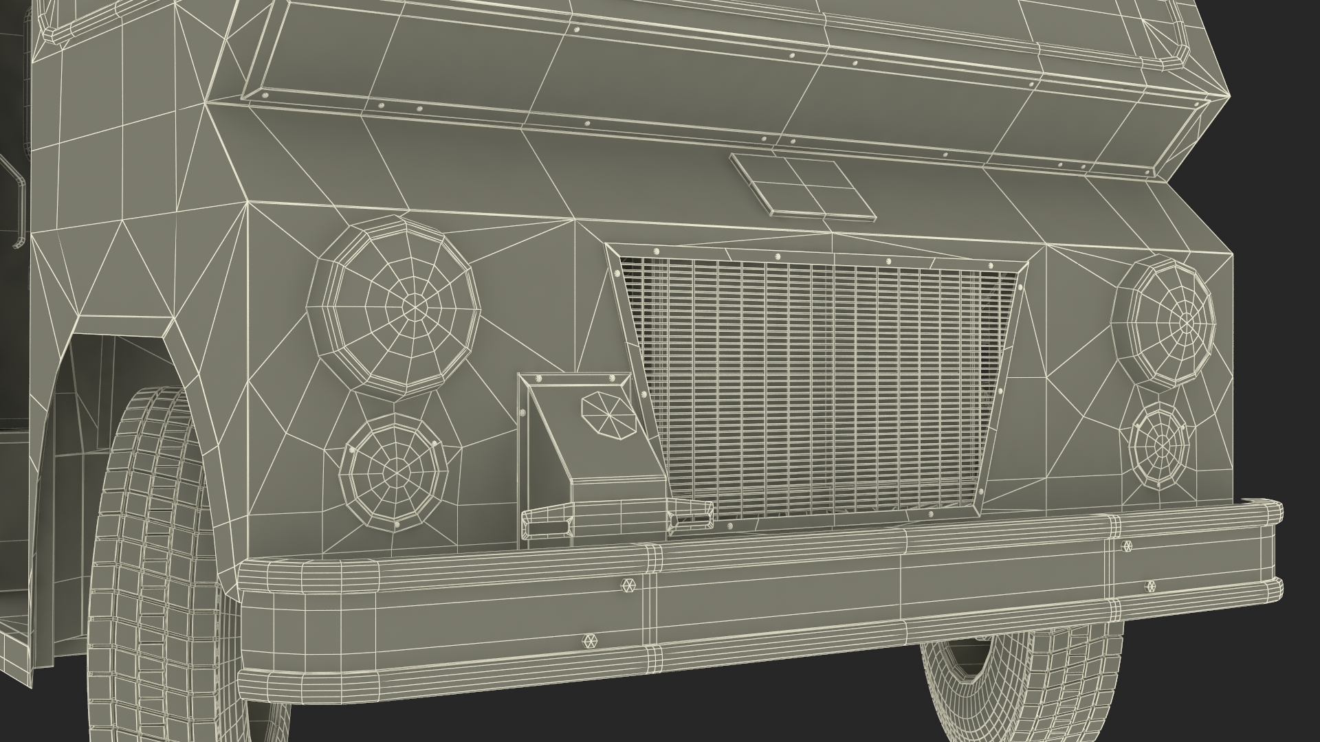 3D US Mail Studebaker ZIP Van Rigged model