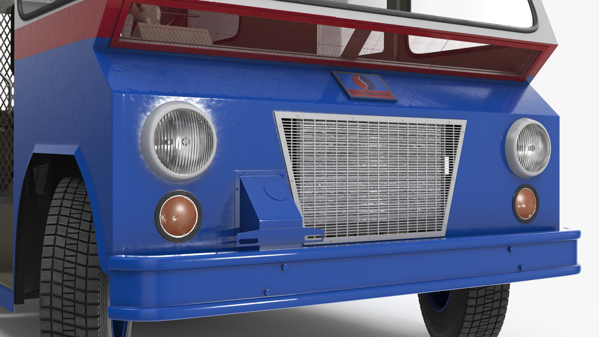 3D US Mail Studebaker ZIP Van Rigged model