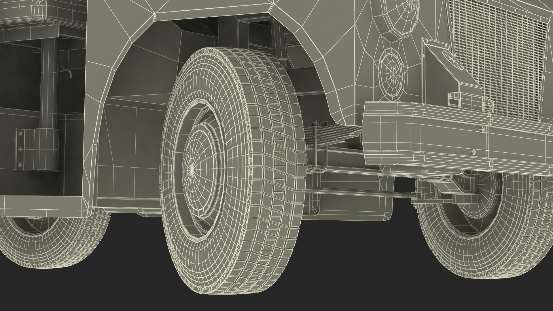 3D US Mail Studebaker ZIP Van Rigged model