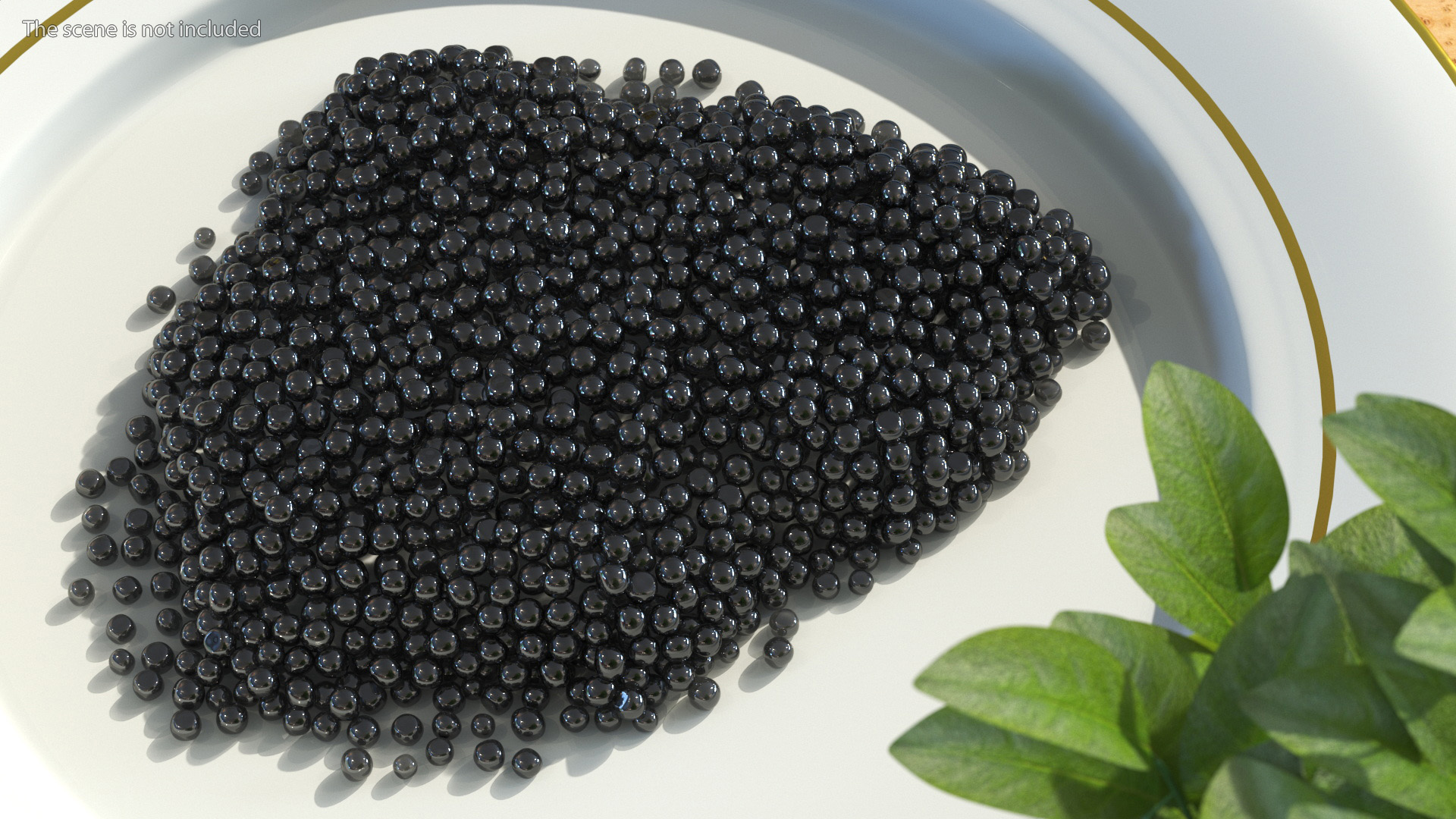 3D model Pile of Black Caviar