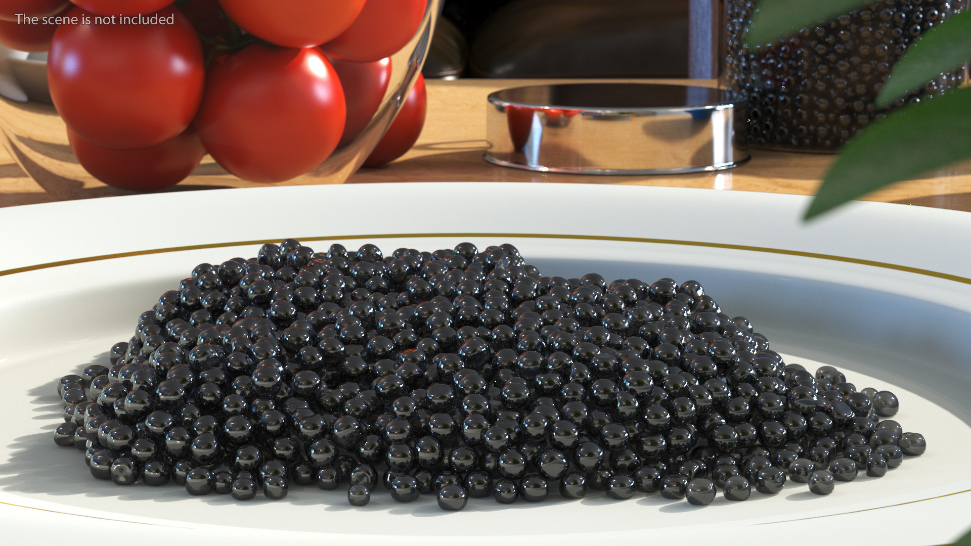 3D model Pile of Black Caviar