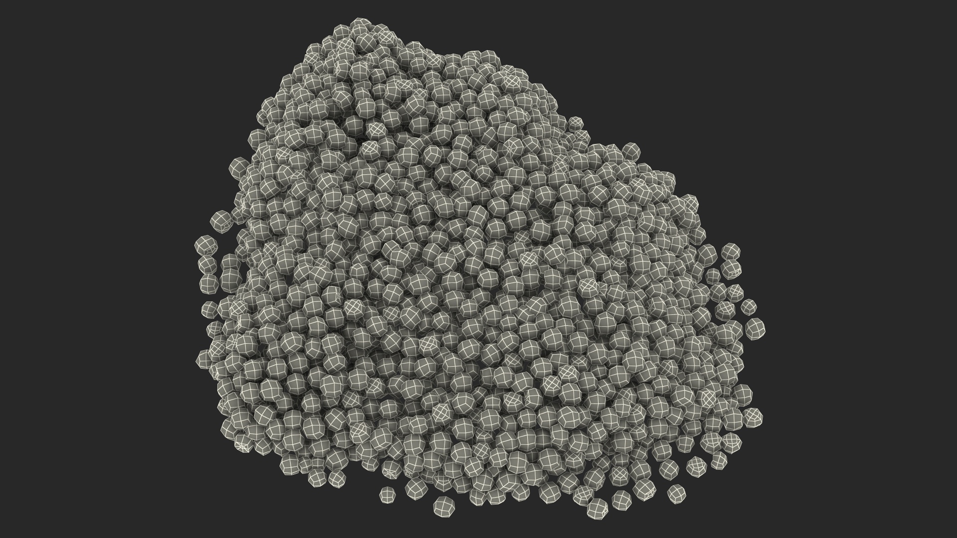 3D model Pile of Black Caviar