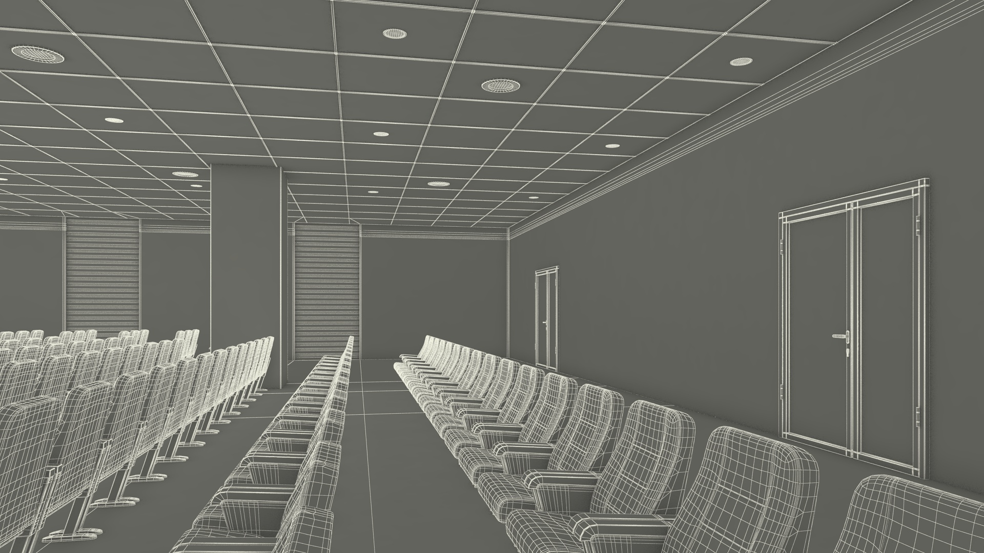 Conference Hall Filling Light 3D model