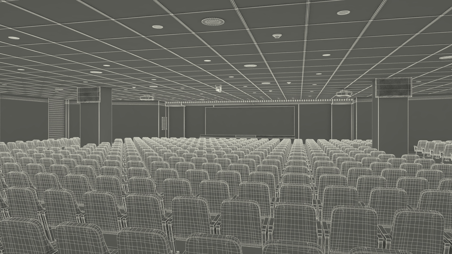 Conference Hall Filling Light 3D model