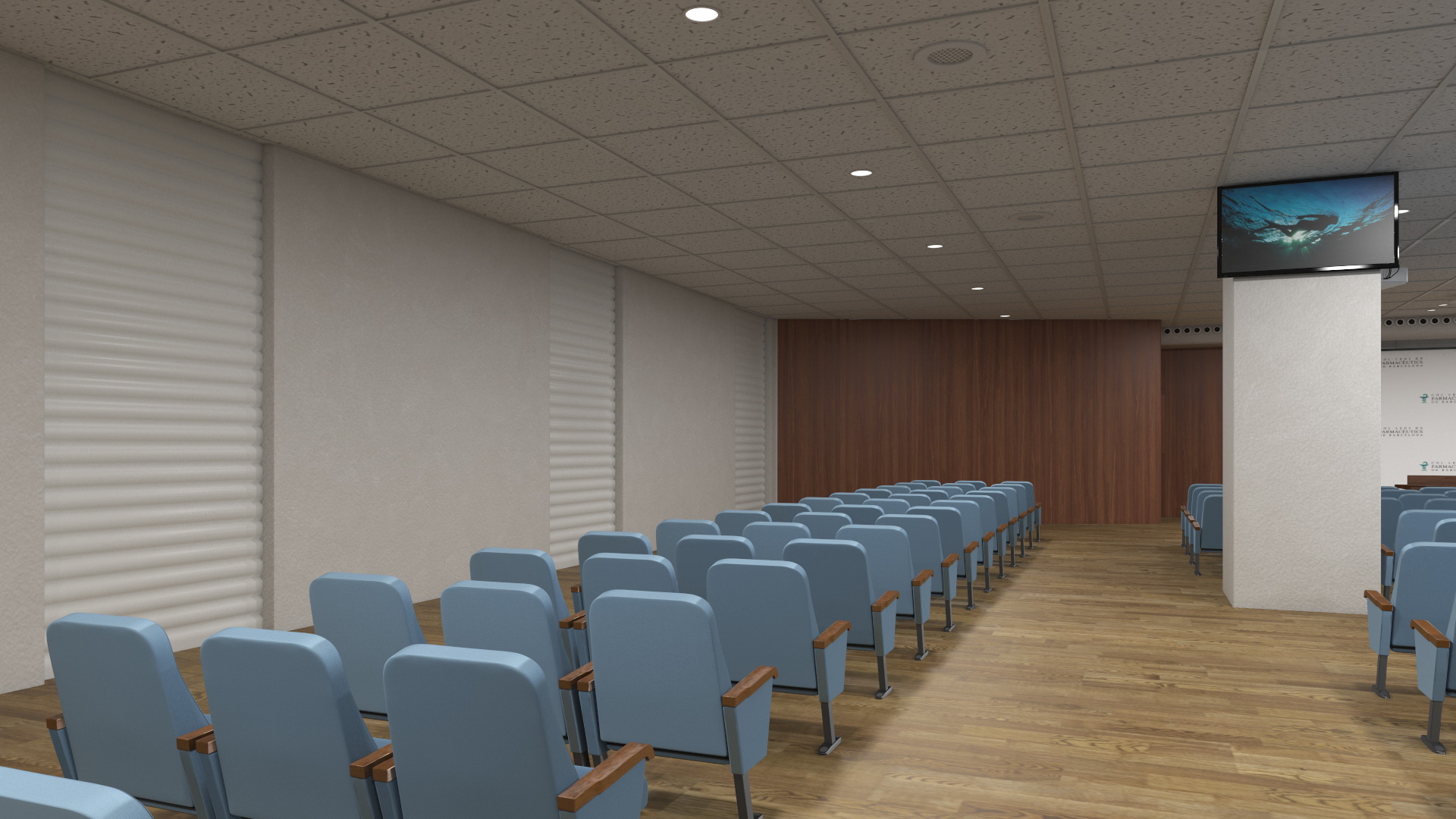 Conference Hall Filling Light 3D model