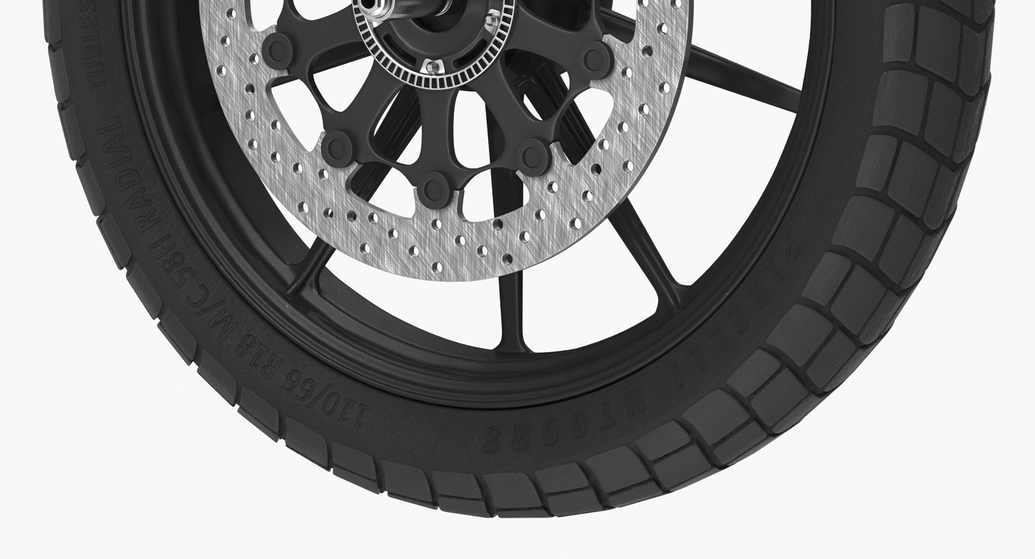 Motorcycle Front Wheel 3D